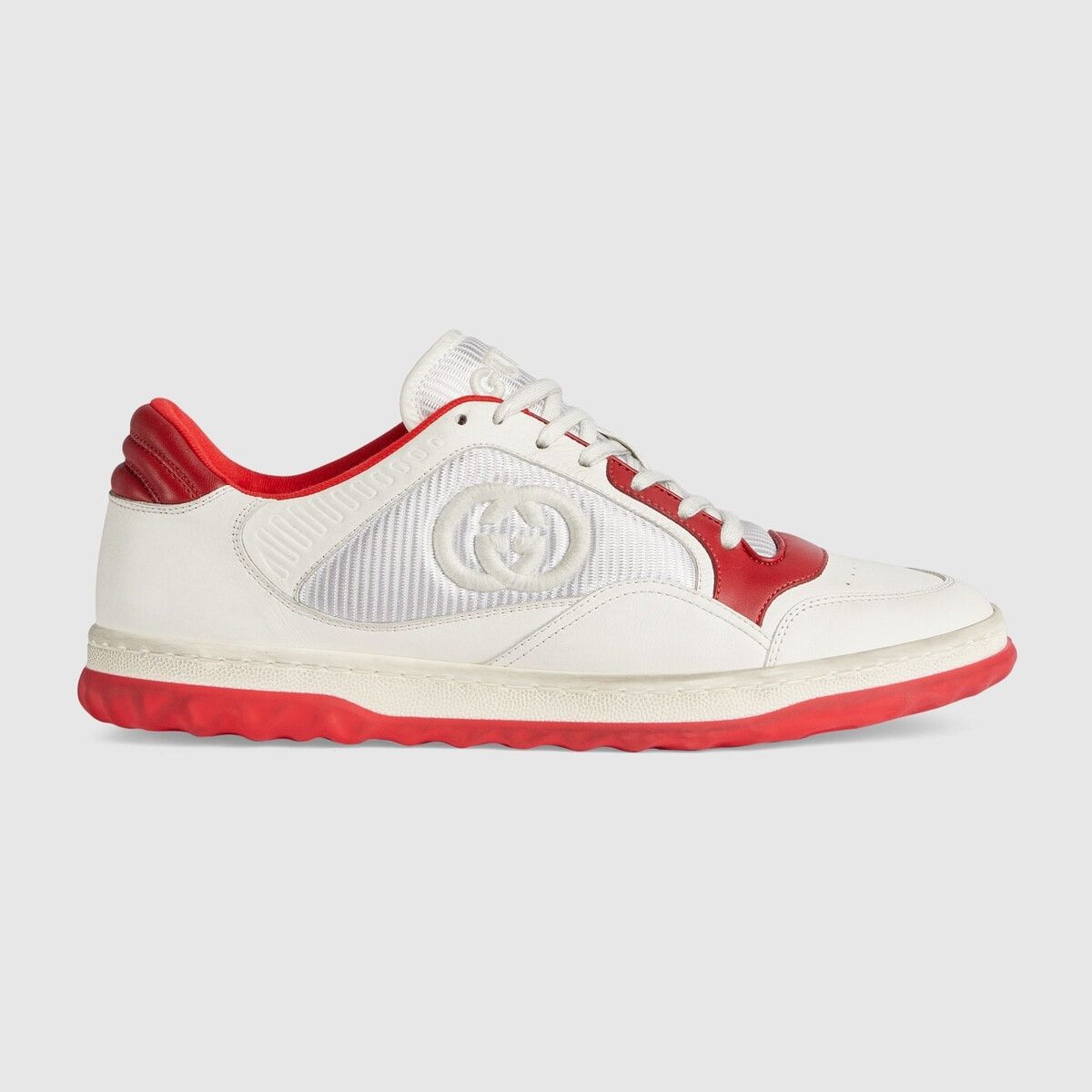 o1s1wg110125 MAC80 Low-Top Sneakers in White/Red