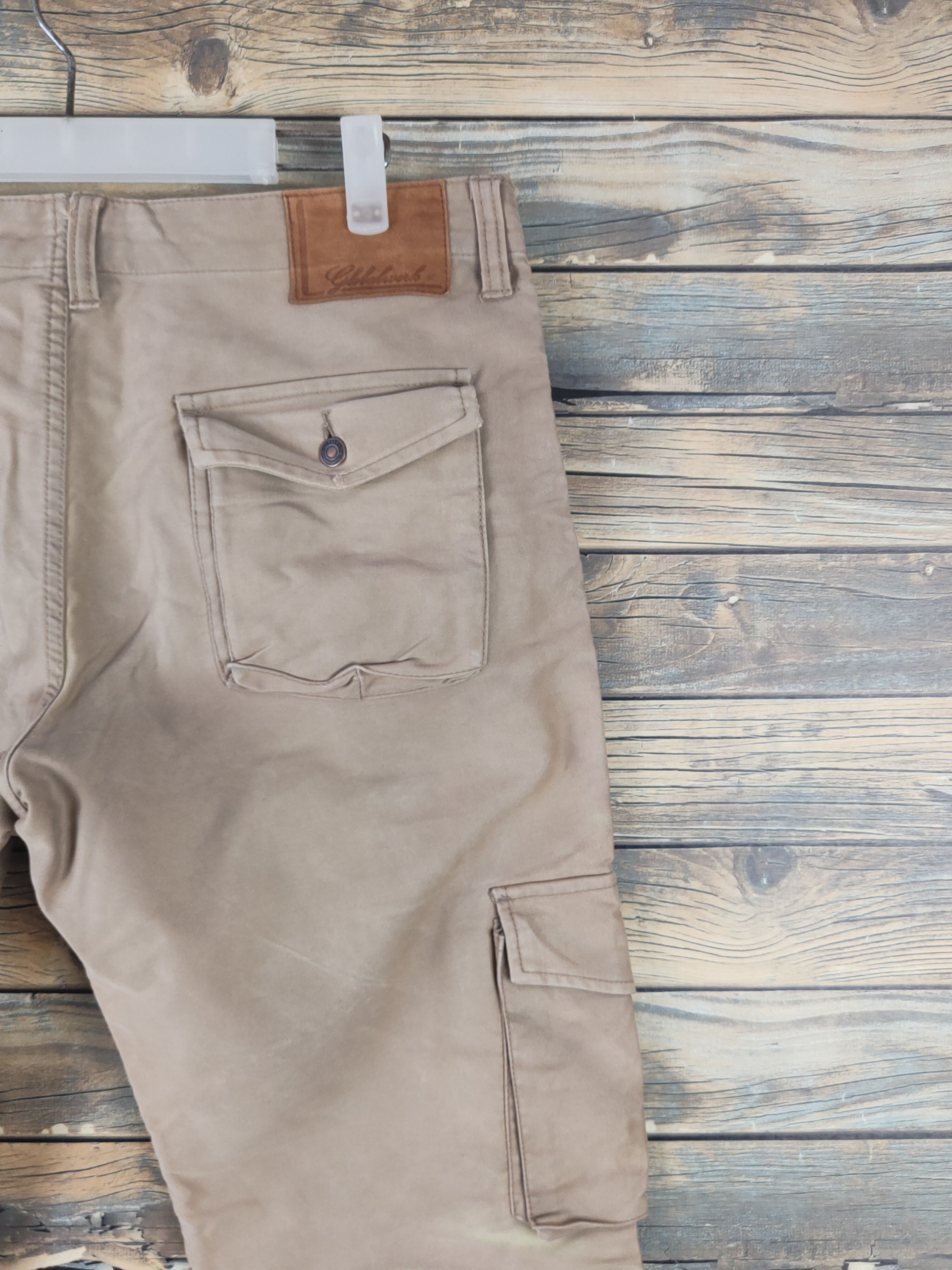Global Work DL Global Work Light Brown Multipocket Cargo Pants #1648 Size US 34 / EU 50 - 10 Thumbnail