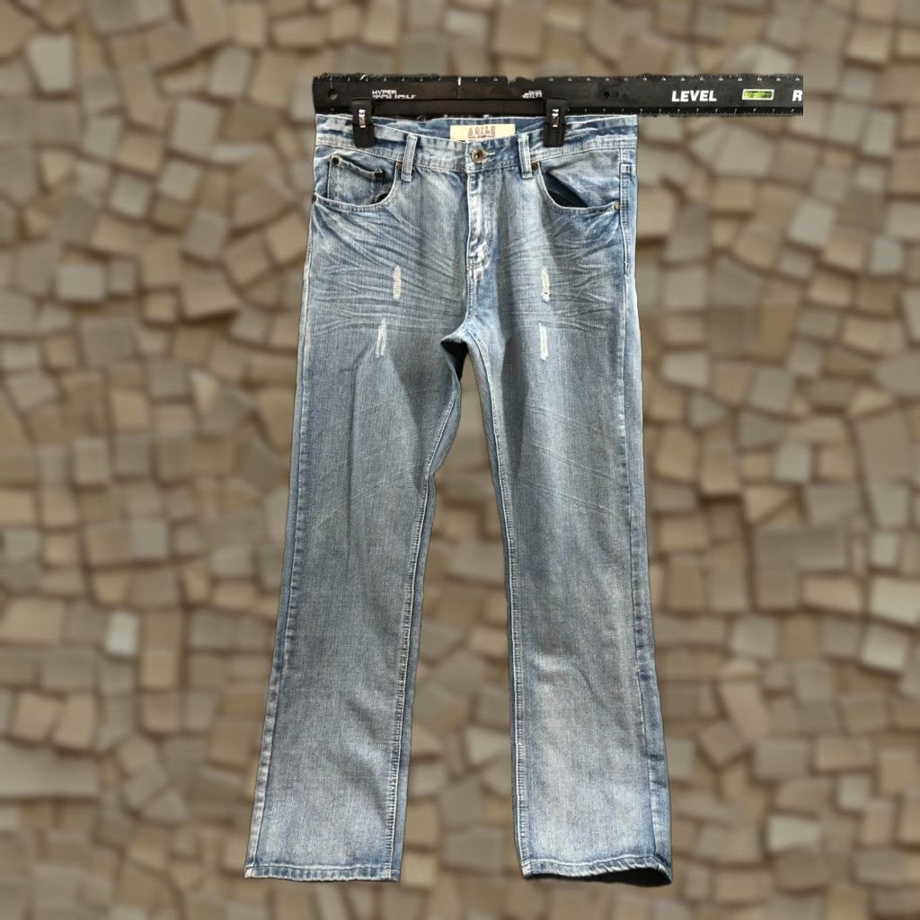 Vintage Agile Jeans Size 34 Mens Denim Blue Acid Wash Mid Rise 5-Pocket Regular Fit Jeans Regular Mens Blue 34in Inseam 34in Distressed No Vintage No Size US 34 / EU 50 - 1 Thumbnail