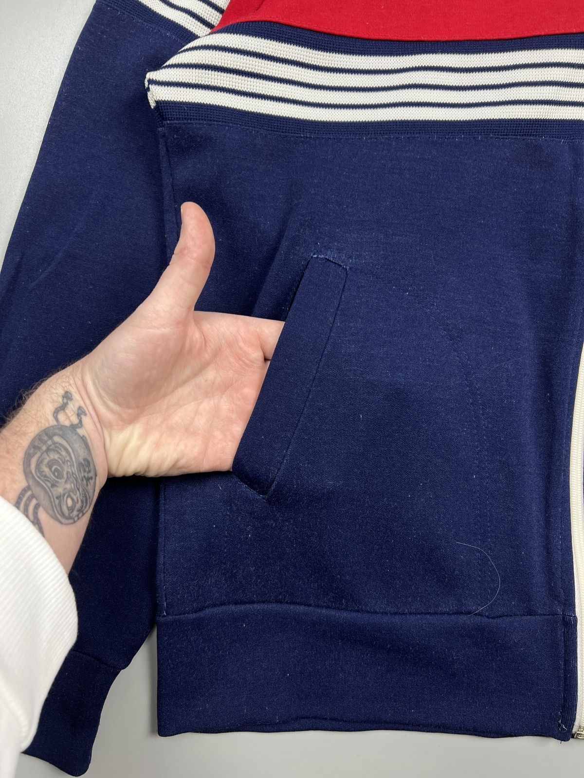 Nike × Vintage 70's Nike Vintage Tracksuit Top (Y0646) Size US L / EU 52-54 / 3 - 3 Thumbnail