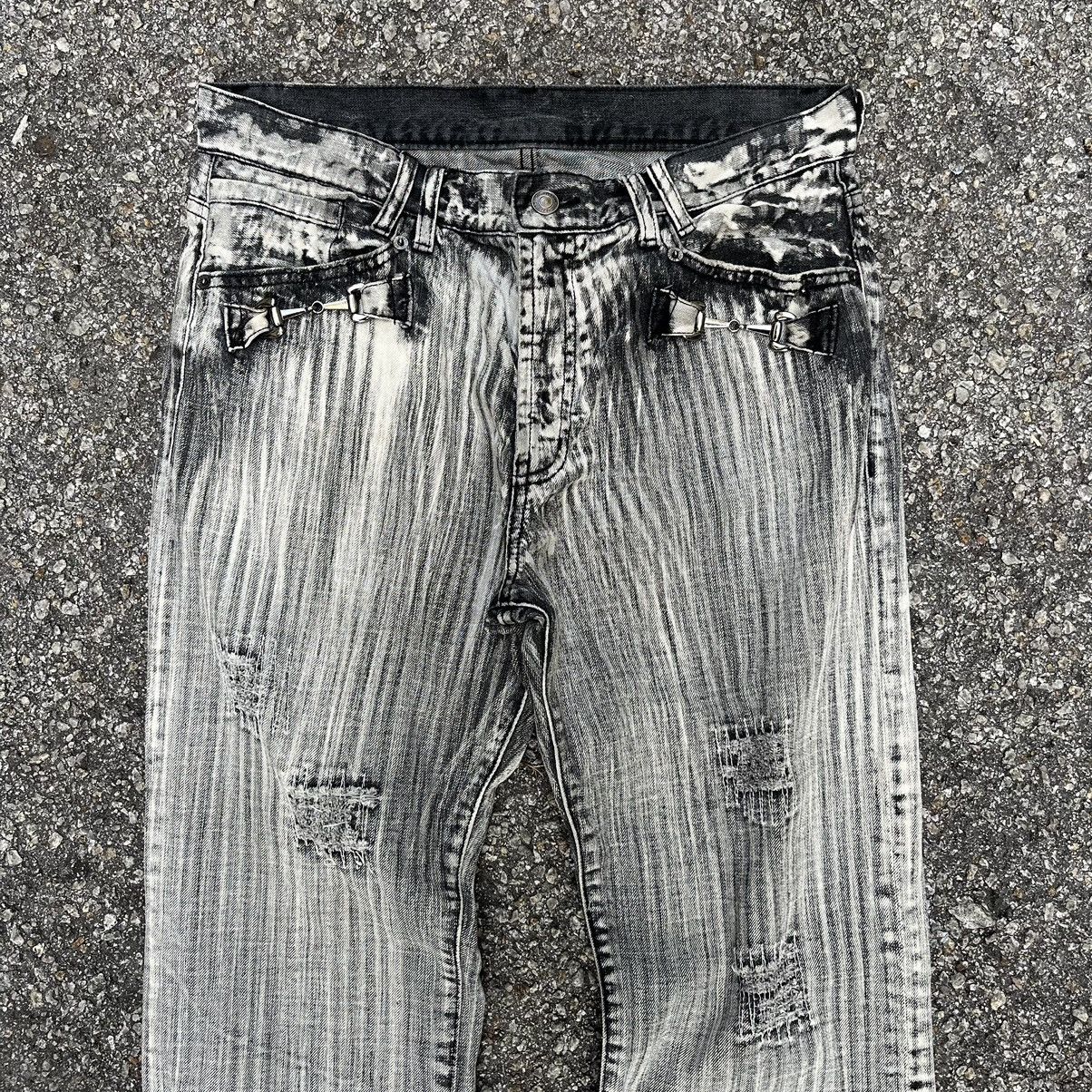 14th Addiction Flare Jeans Distressed Bottom Bell Denim Boot Cut Pants Size US 32 / EU 48 - 3 Thumbnail
