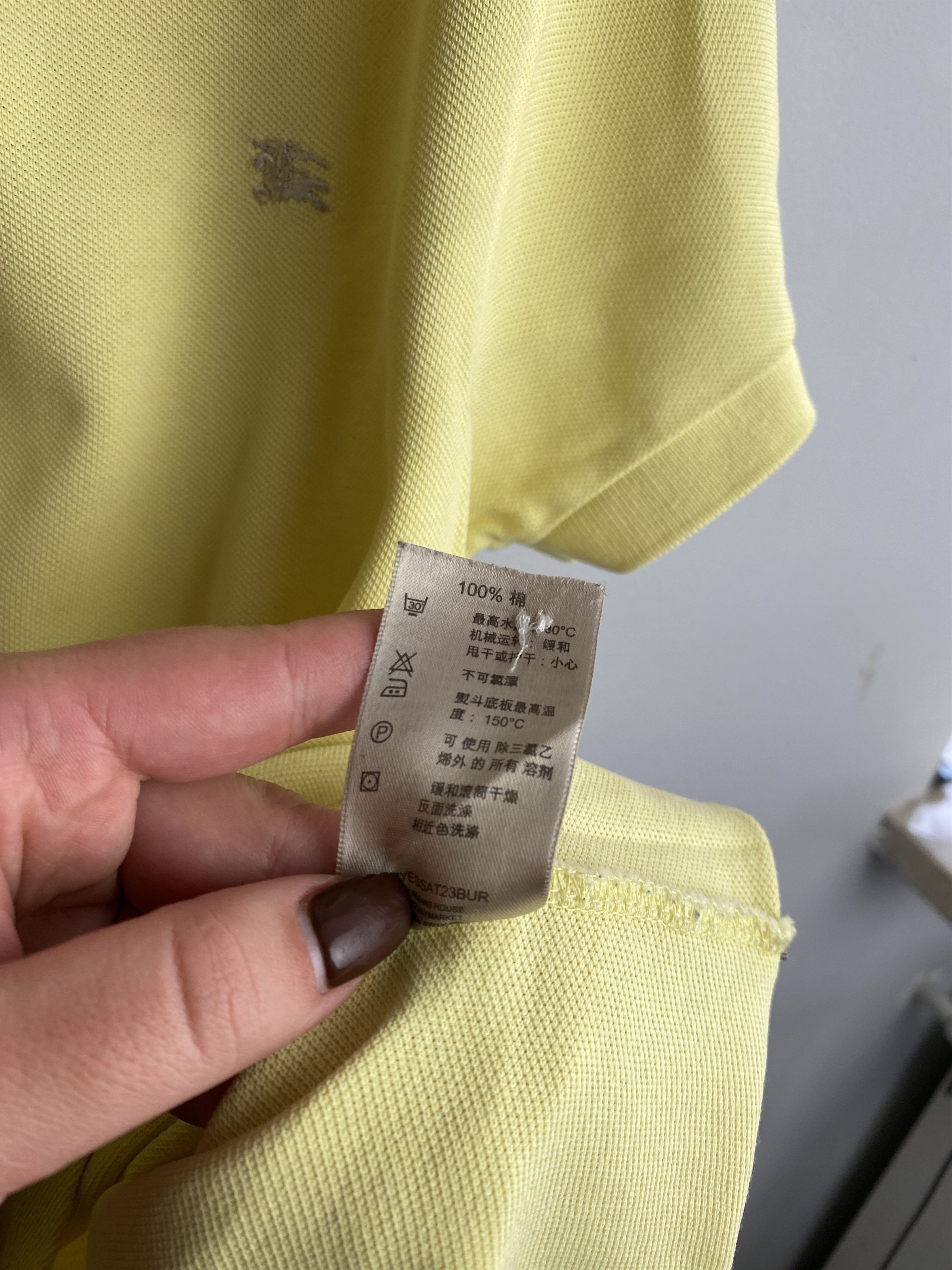 Burberry × Vintage Burberry vintage small logo polo t-shirt tee Size US L / EU 52-54 / 3 - 5 Thumbnail
