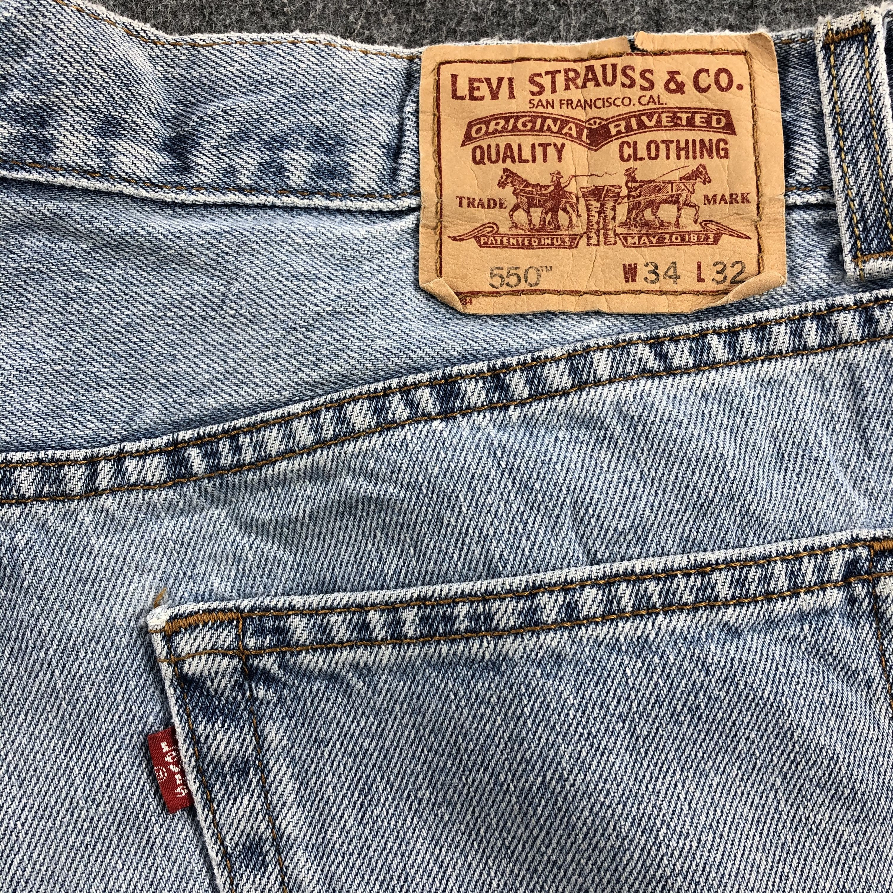 Levi's Vintage Levis Jeans Lot 550 Light Washed Denim-J1089 Size US 34 / EU 50 - 5 Thumbnail