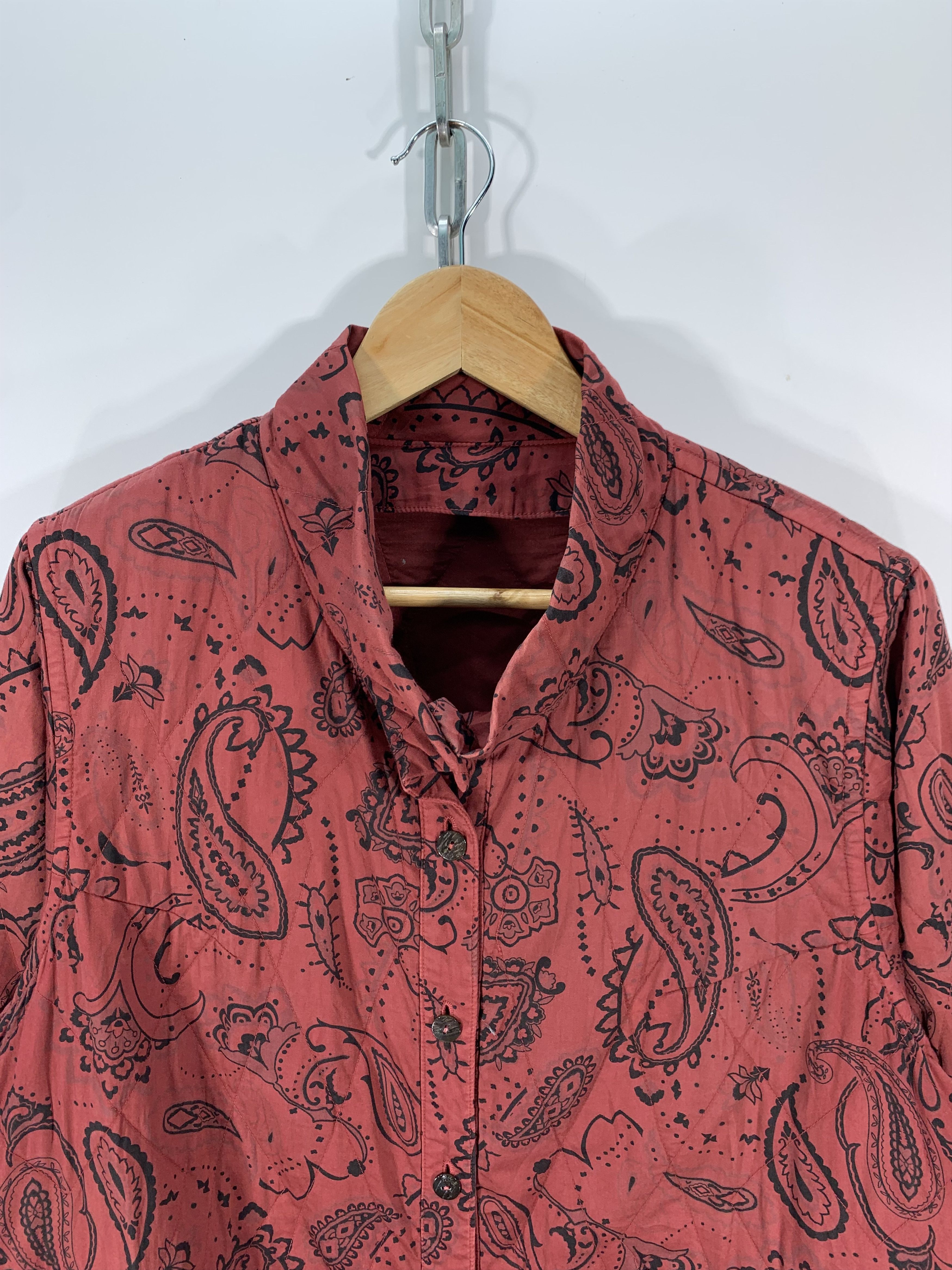 Japanese Brand × Vintage Vintage Pailesy Overprint Quilted jacket Size US M / EU 48-50 / 2 - 4 Thumbnail