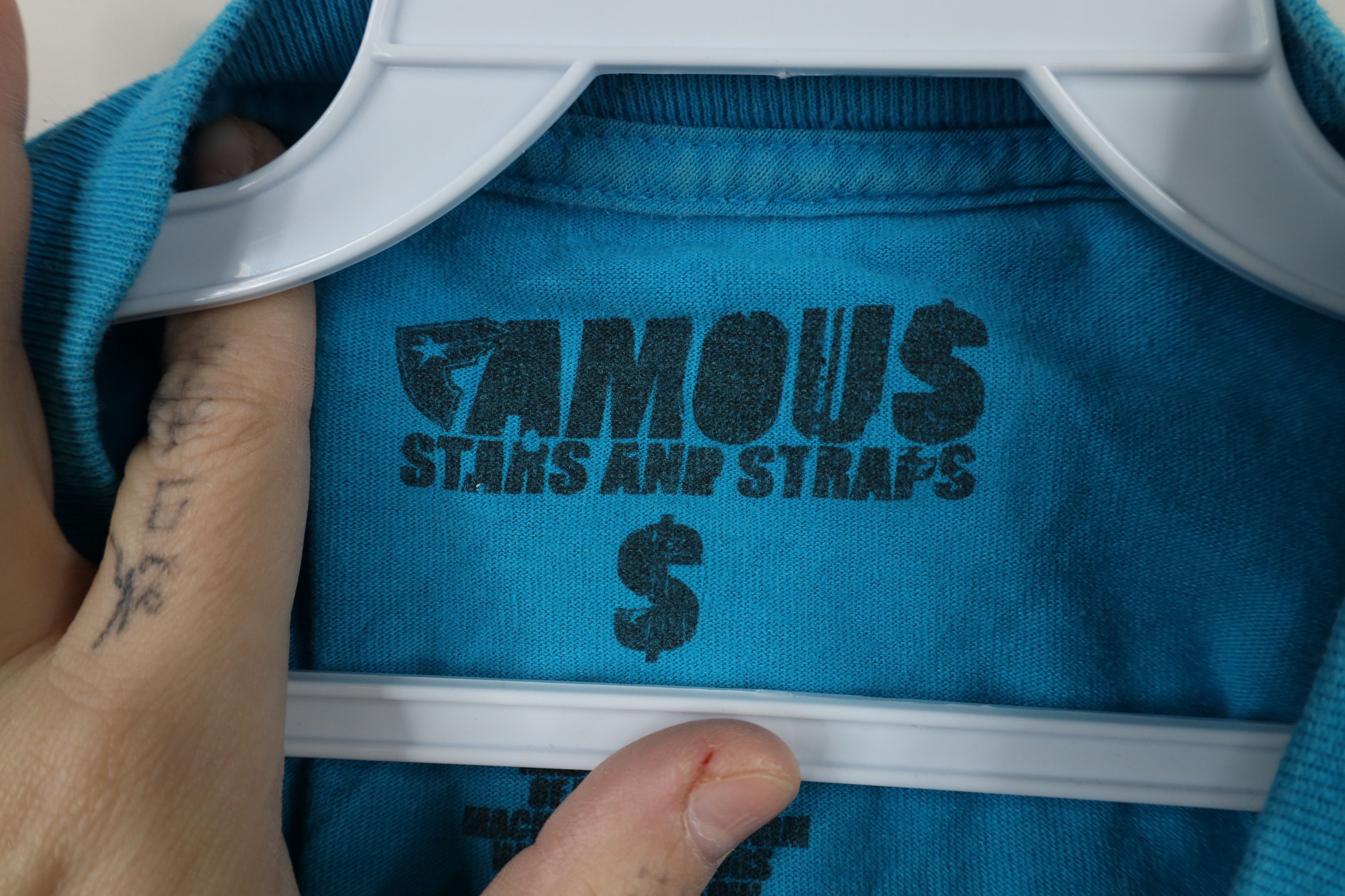 Famous Stars And Straps × Vintage Vintage 90s Y2K Famous Stars and Straps Spell Out T-Shirt Size US S / EU 44-46 / 1 - 9 Thumbnail