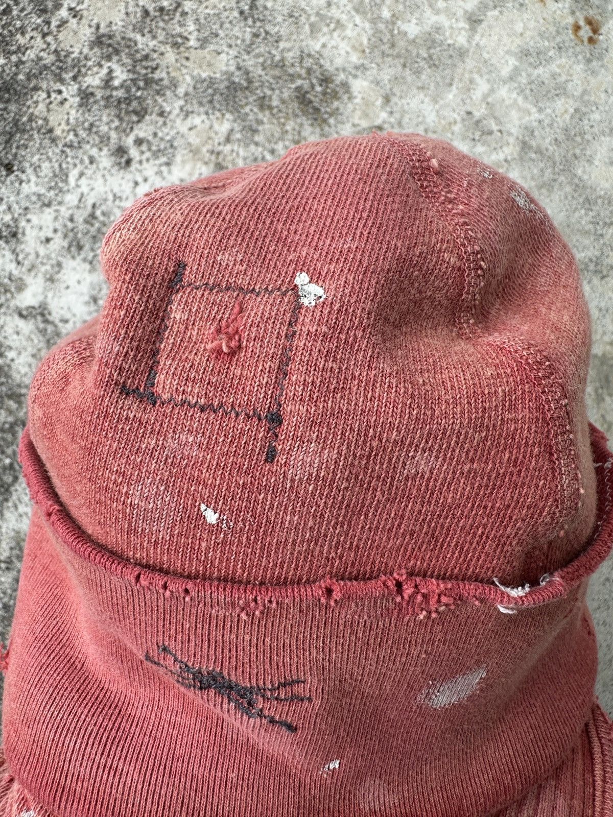 Kapital Conductor Soft Brim Beanie Visor Distressed weathered hat Size ONE SIZE - 5 Thumbnail