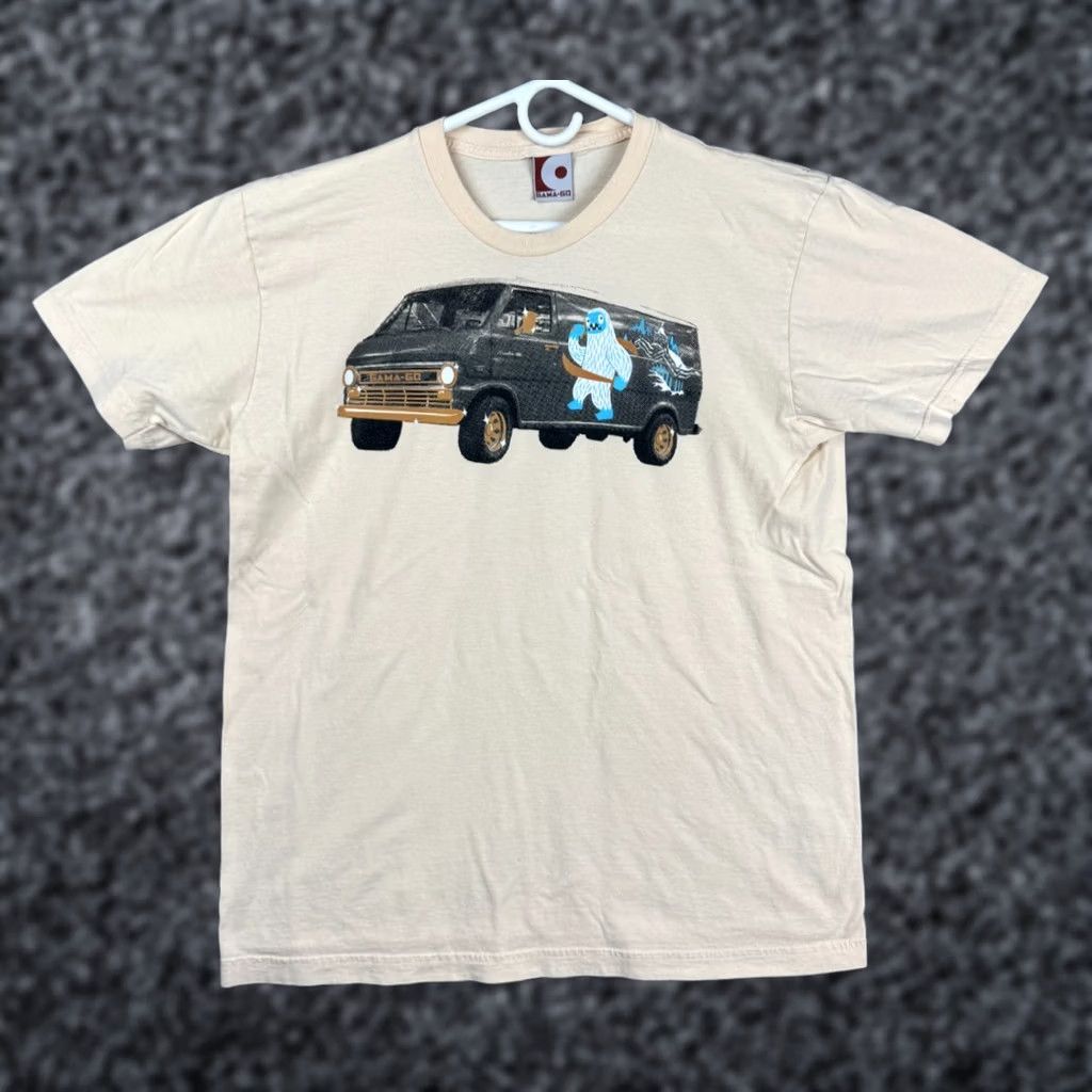 Alife VINTAGE Gama-Go T-Shirt Mens Medium Beige Sasquatch Van Life Gamer Skater 2008 Size US M / EU 48-50 / 2 - 1 Thumbnail