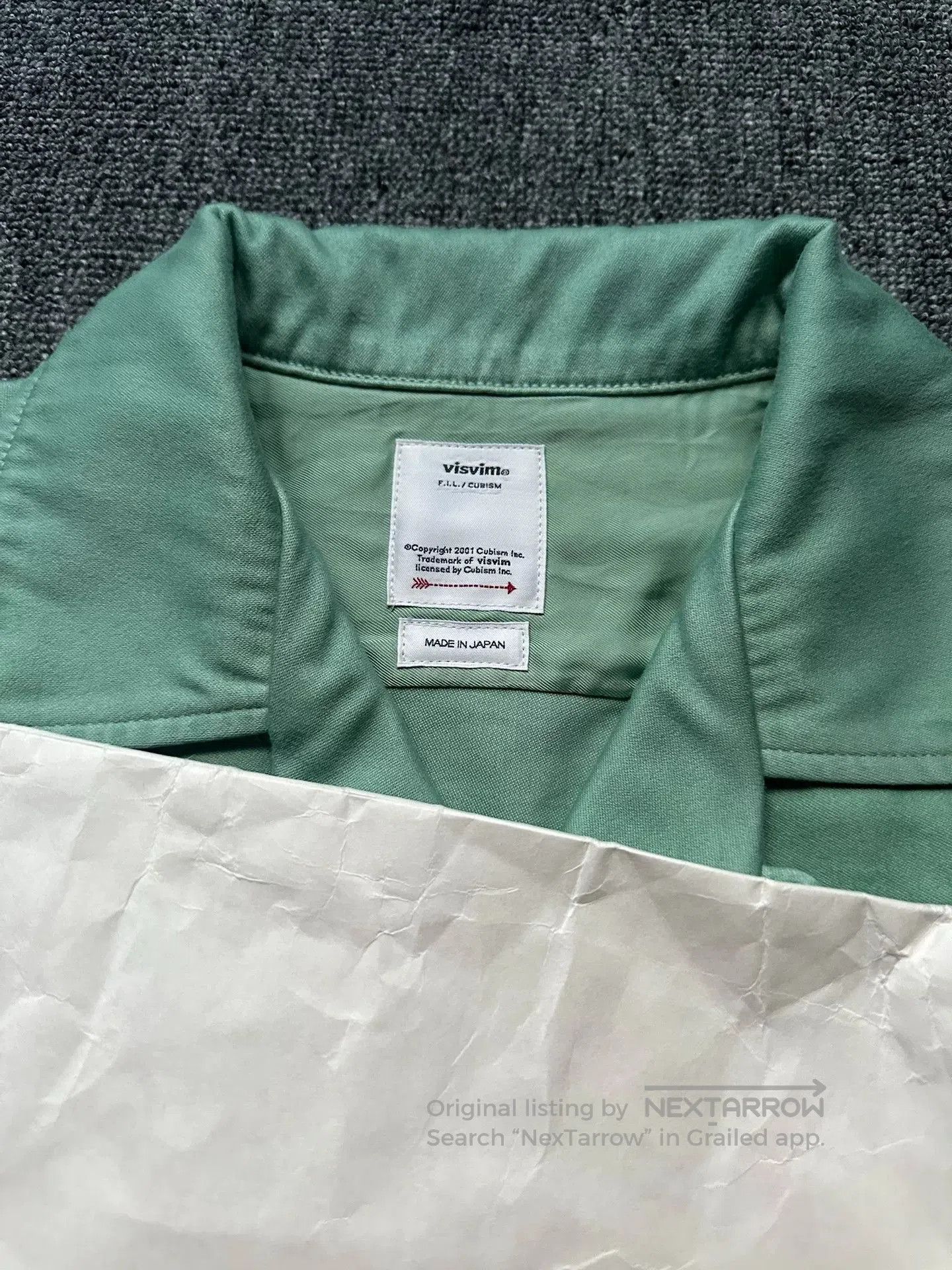 Visvim visvim keesey cotton shirt in green. Size US M / EU 48-50 / 2 - 4 Thumbnail