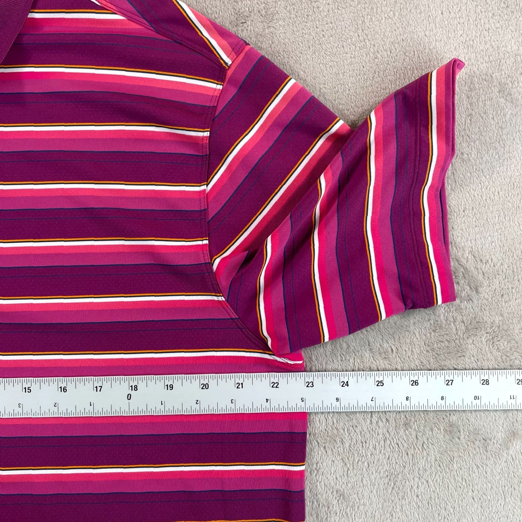 Nike Nike Golf Polo Shirt Men L Multi Striped Dri-Fit Performance SS NWOT0 Size US L / EU 52-54 / 3 - 5 Thumbnail