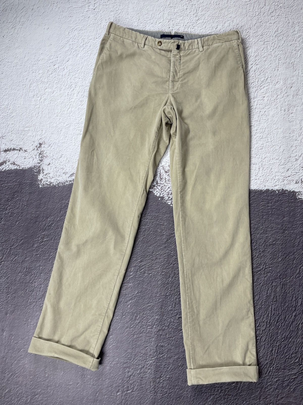 Incotex Venezia High comfort Flexcord beige corduroy pants