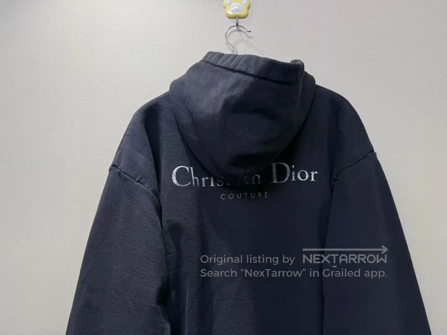 Dior DIOR Black Distressed Slogan Hoodie. Size US L / EU 52-54 / 3 - 5 Thumbnail