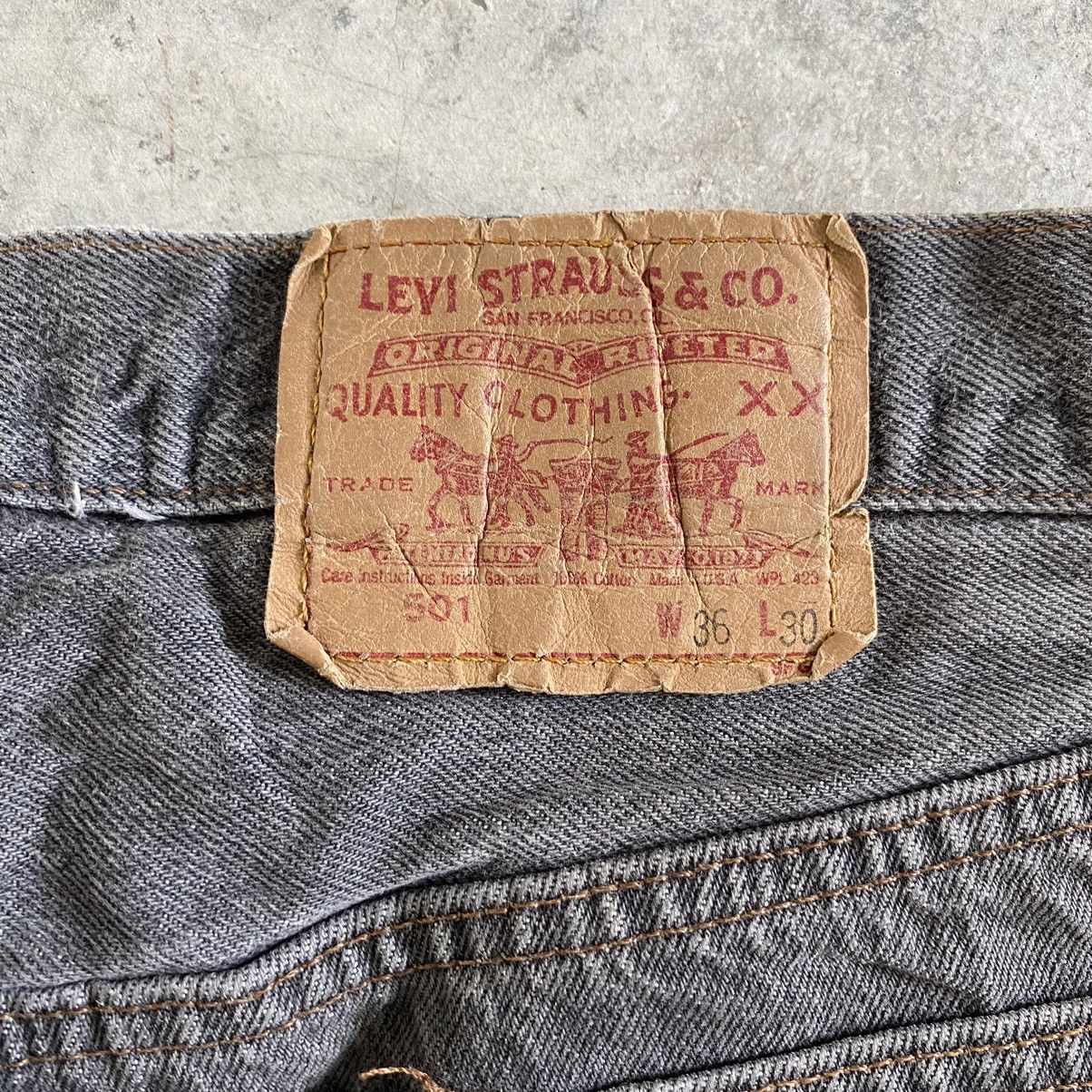 Levi's Vintage Late 80’s Levis 501 Ash Grey Denim Jeans Size US 33 - 22 Thumbnail