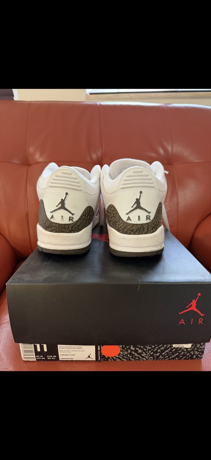 Jordan Brand Jordan 3 retro Mocha 2018 Size US 11 / EU 44 - 2 Thumbnail