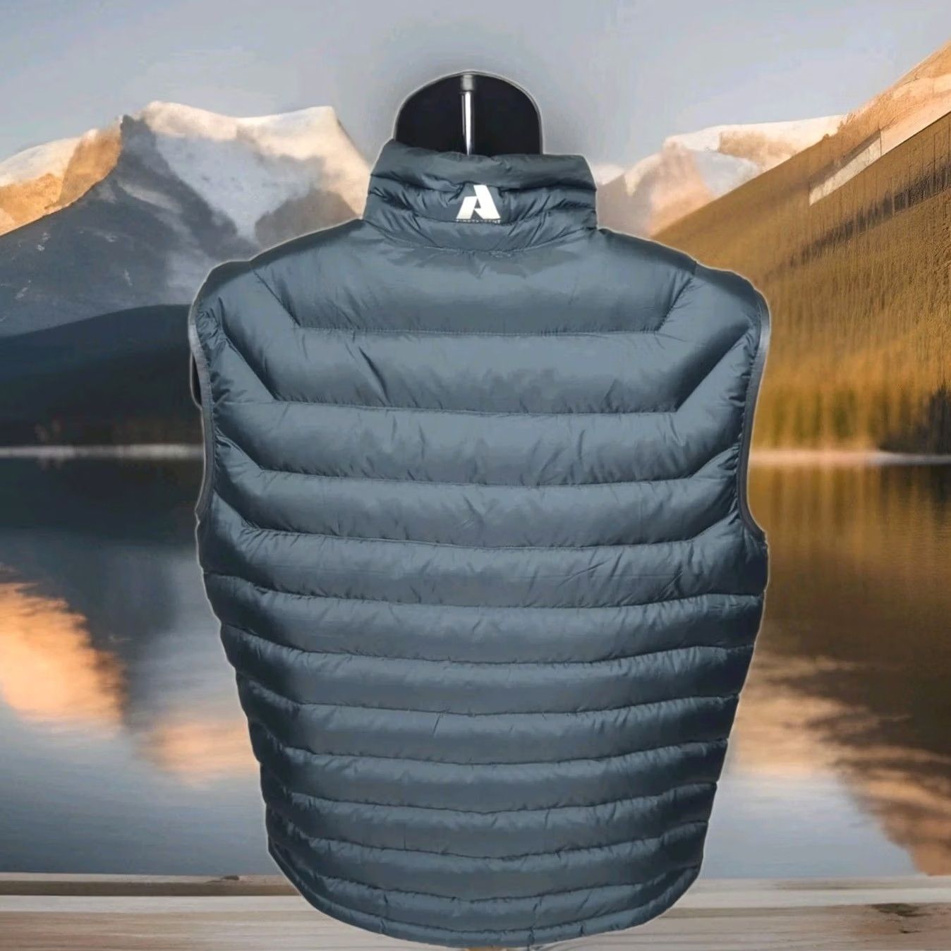 Eddie Bauer Eddie Bauer First Ascent 800 StormDown Lightweight Puffer Vest Jacket Men Large Tall LT Gray Vest Size US L / EU 52-54 / 3 - 2 Thumbnail