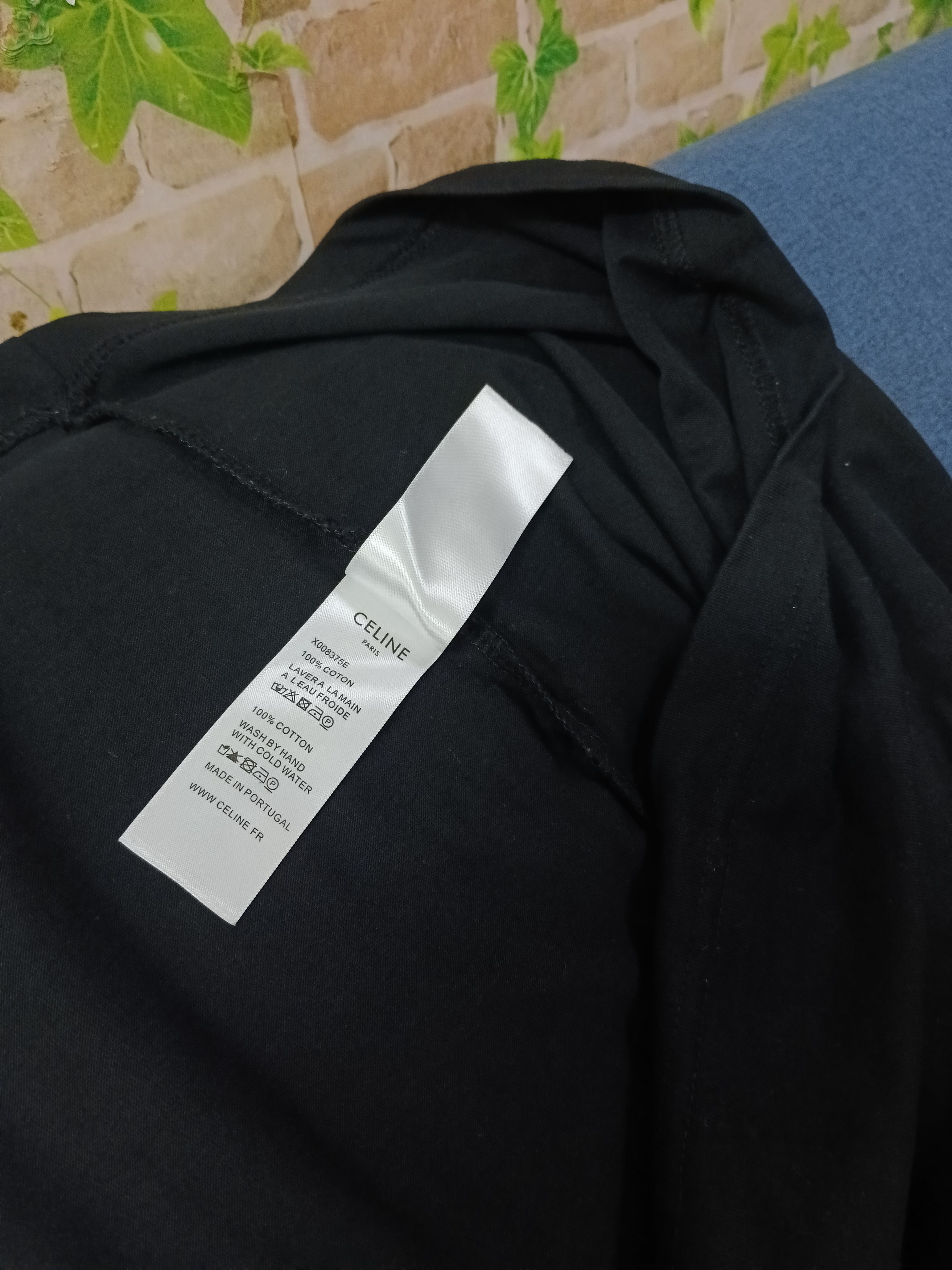 Celine CELINE SPELLOUT BLACK T SHIRT Size US M / EU 48-50 / 2 - 4 Thumbnail