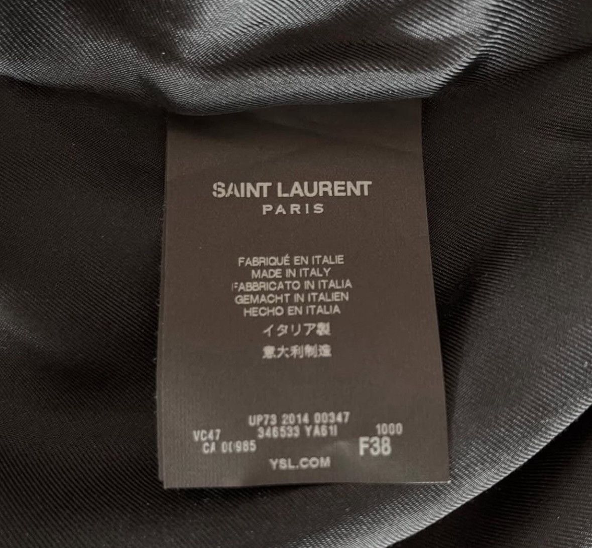 Saint Laurent Paris Saint Laurent SS14 Bloodluster Satin Jacket Size US XS / EU 42 / 0 - 6 Thumbnail