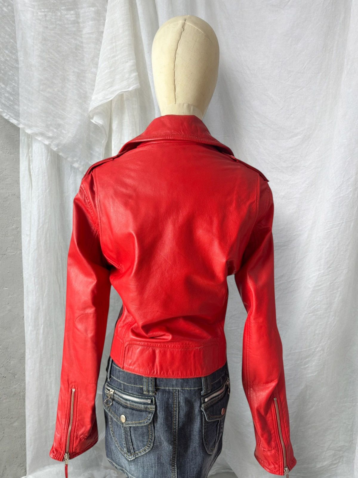 True Religion True Religion Vintage Y2K Leather Moto Jacket Size M / US 6-8 / IT 42-44 - 7 Thumbnail