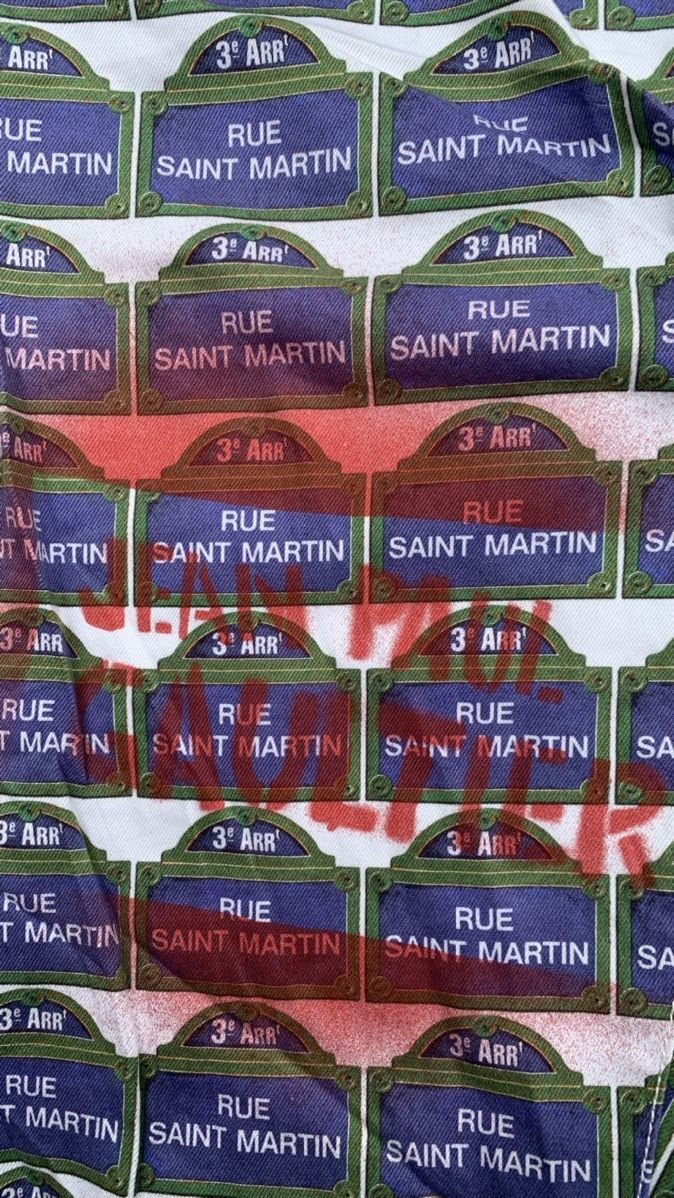 Designer × Jean Paul Gaultier JEAN PAUL GAULTIER Rue Saint Martin Print Size US 31 - 8 Thumbnail