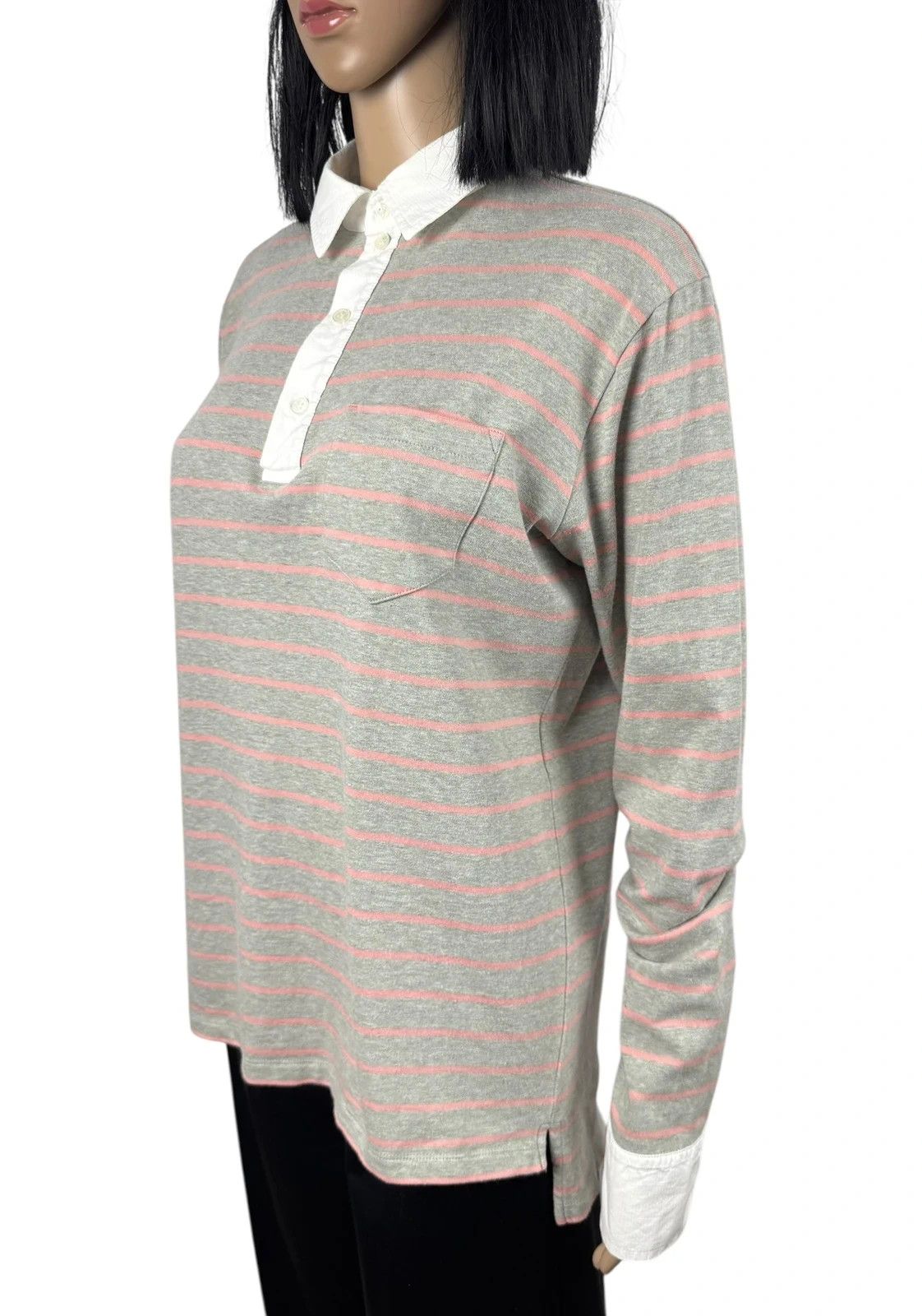 Balenciaga Balenciaga Paris Collared Striped Jumper size L Size L / US 10 / IT 46 - 4 Thumbnail