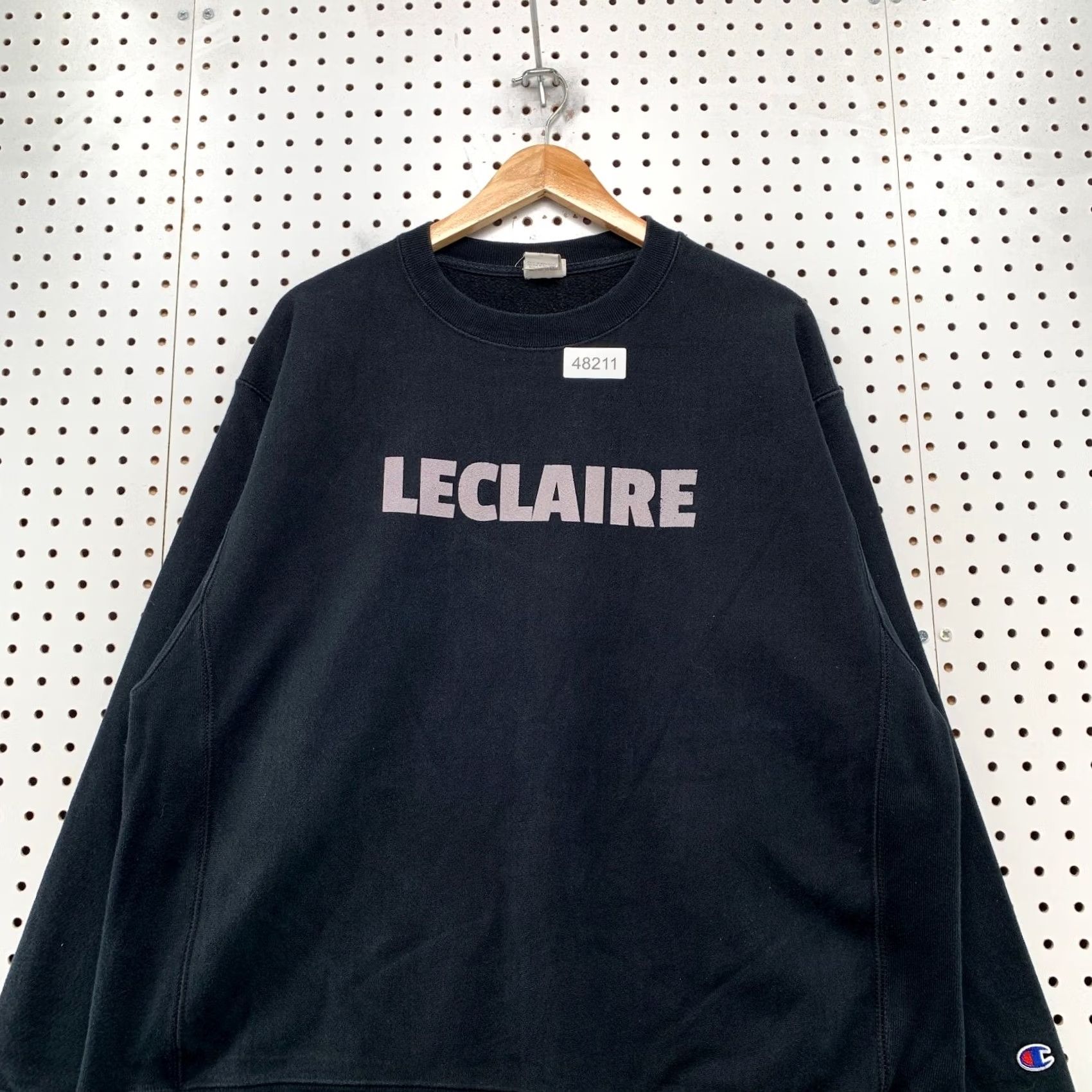 Champion Champion Sweatshirt Mens XL Black Reverse Weave Heavyweight Fleece 100% Cotton Crew Neck Pullover Regular Fit Size US XL / EU 56 / 4 - 4 Thumbnail