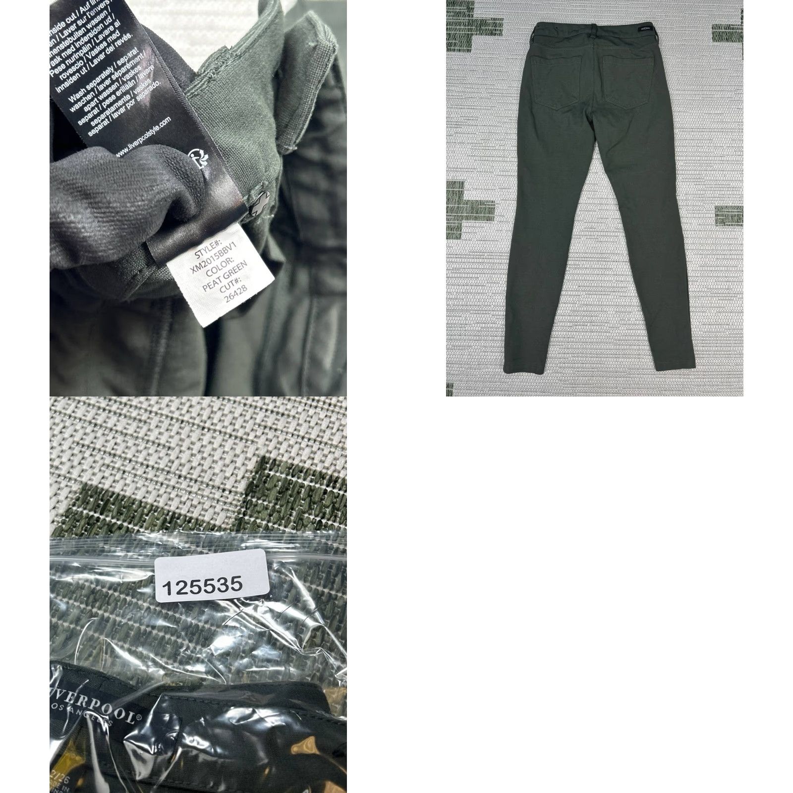 Vintage Liverpool Jeans Jeans Womens 2 Green Skinny Womens Size 26" / US 2 / IT 38 - 8 Thumbnail