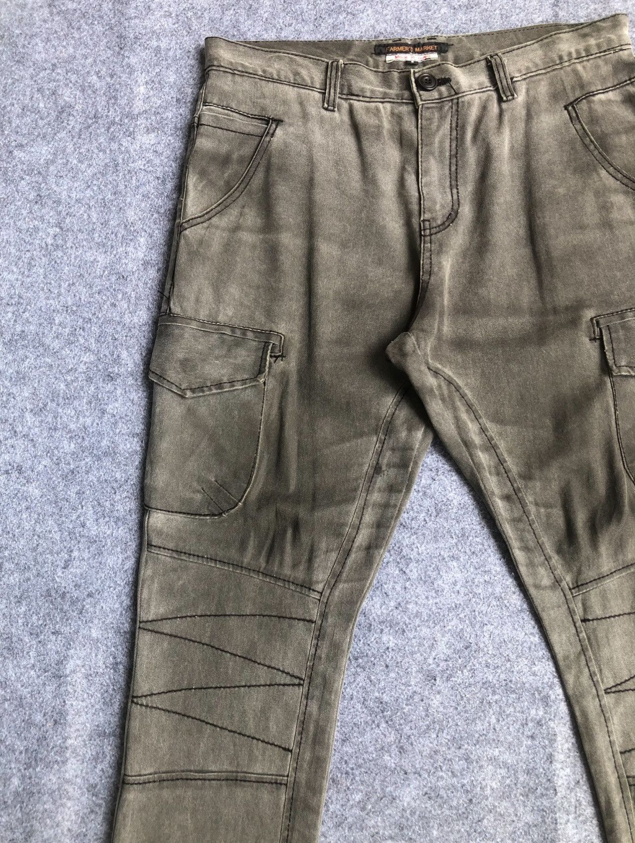 Japanese Brand Rare🔥Vtg Farmers Market Cargo Jeans Pants Multipocket Size US 35 - 4 Thumbnail