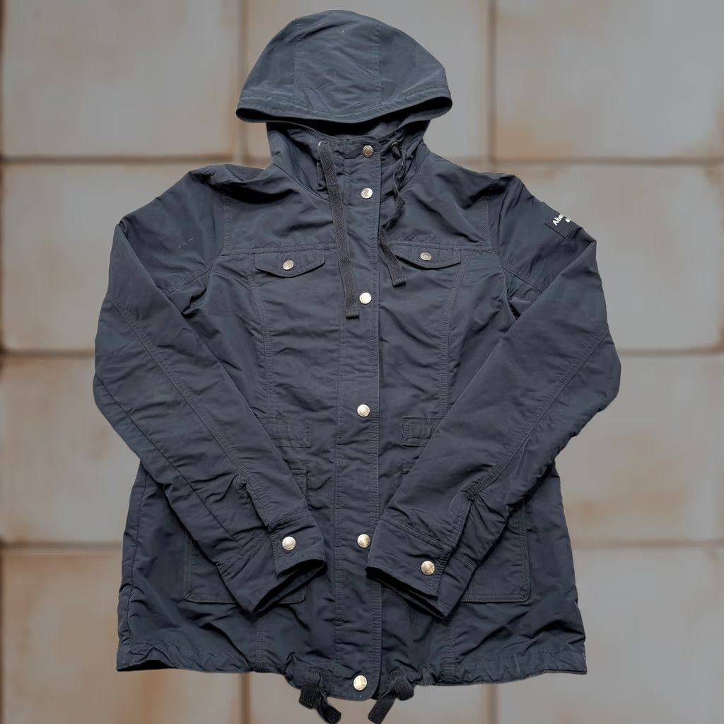 Abercrombie & Fitch Jacket Women's Small Navy Blue Hooded Lined Parka Outerwear, Women's
