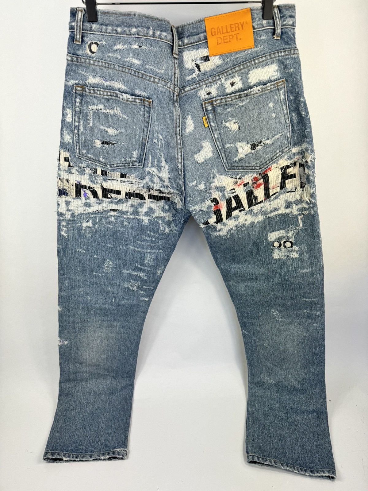Gallery Dept. EXTRA 5001 LOGO PRINT DISTRESSED JEANS Size US 32 / EU 48 - 2 Thumbnail