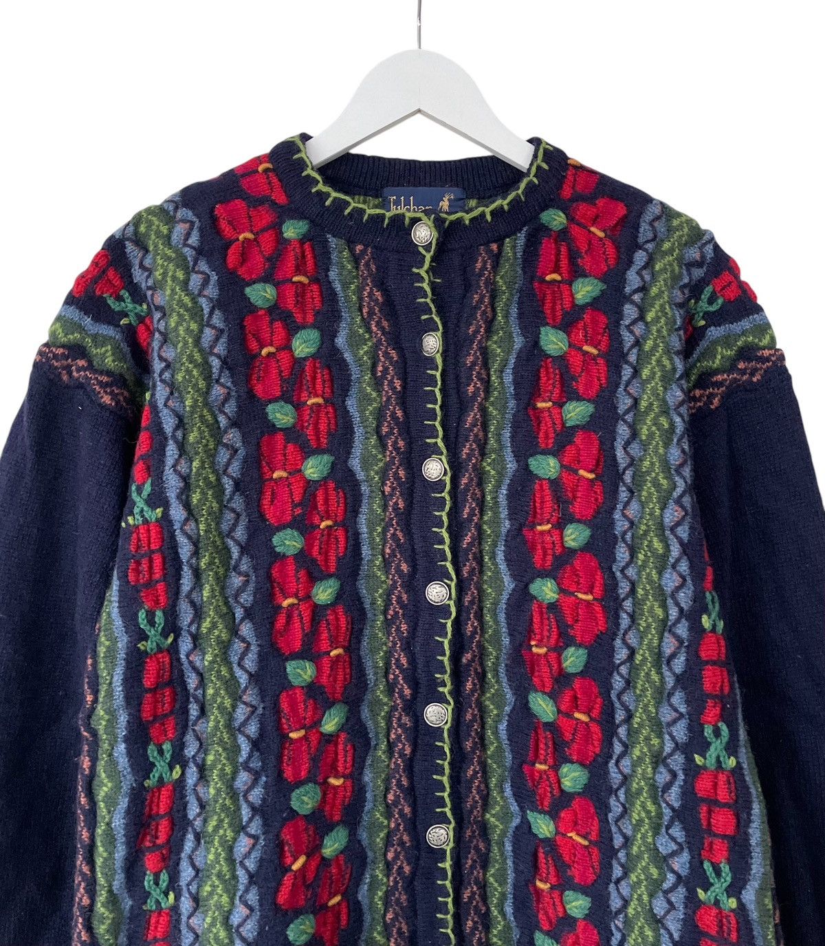 Vintage Vintage Tulchan Cardigan Sweater 100% Wool Women's Size M Size M / US 6-8 / IT 42-44 - 1 Thumbnail