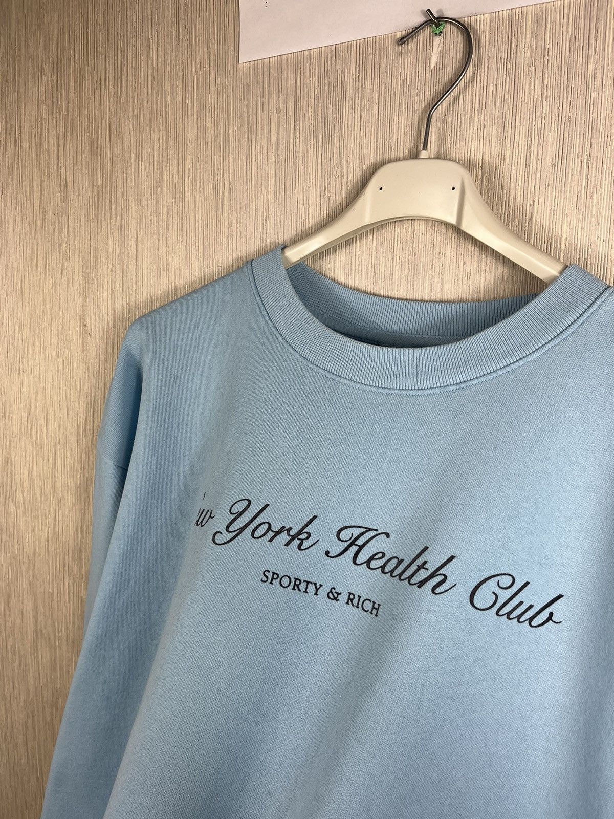 Designer × Sporty & Rich Sporty & Rich New York Health Club sweatshirt logo crewneck Size US L / EU 52-54 / 3 - 9 Thumbnail