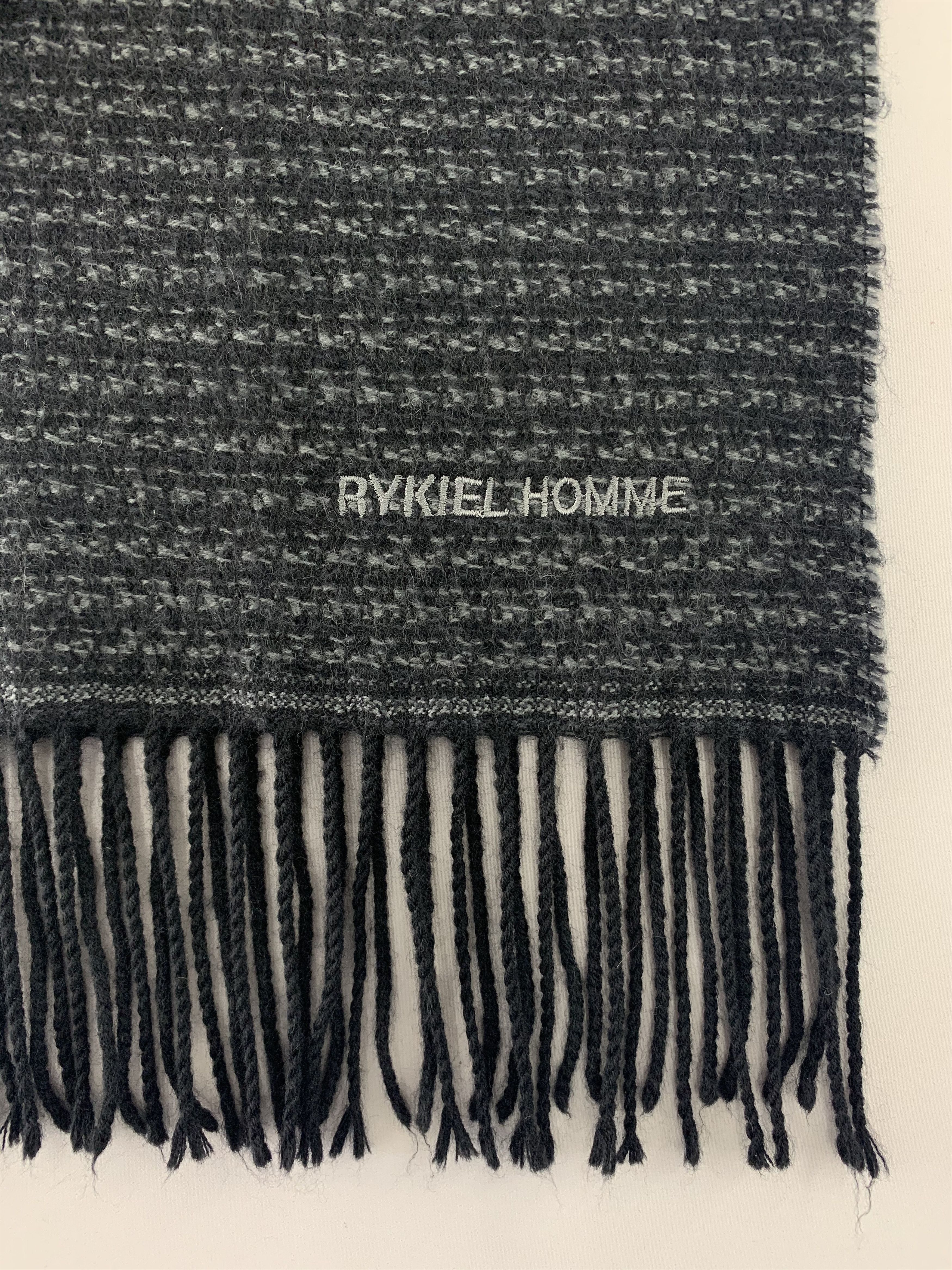 Sonia Rykiel Rykiel Homme Scarf Wool Muffler Neck Wrap BL4347 Size ONE SIZE - 4 Thumbnail
