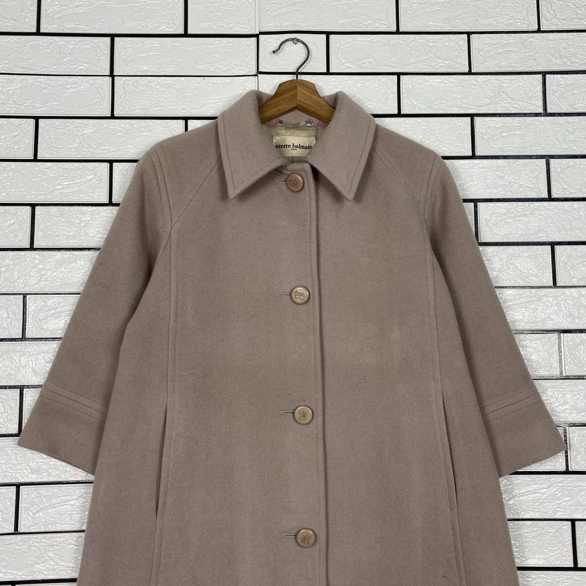 Japanese Brand Vintage Long Jacket Wool Pierre Balmain Size US M / EU 48-50 / 2 - 4 Thumbnail