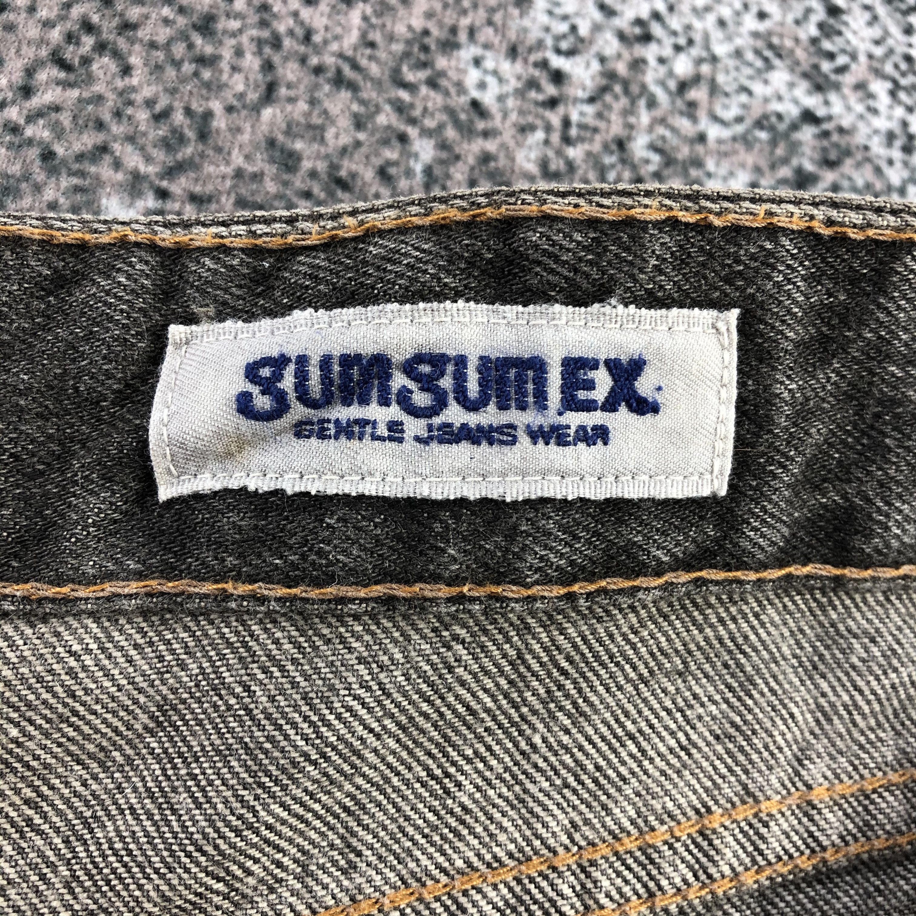 Japanese Brand Vintage Gum Gumex Jeans Faded Black Denim KJ1397 Size US 30 / EU 46 - 9 Thumbnail