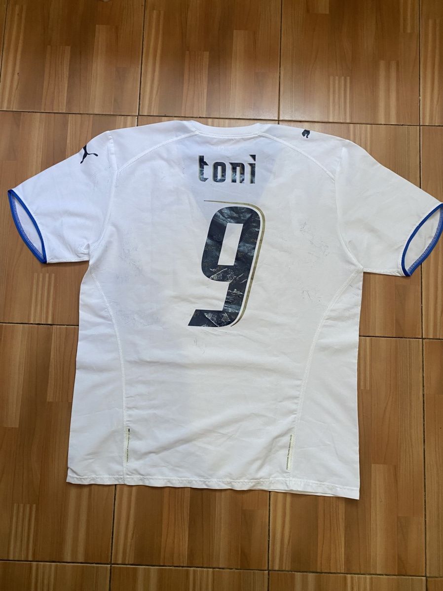 Puma Puma 2006 World Cup #9 Luca Toni Soccer Jersey Size US L / EU 52-54 / 3 - 8 Thumbnail