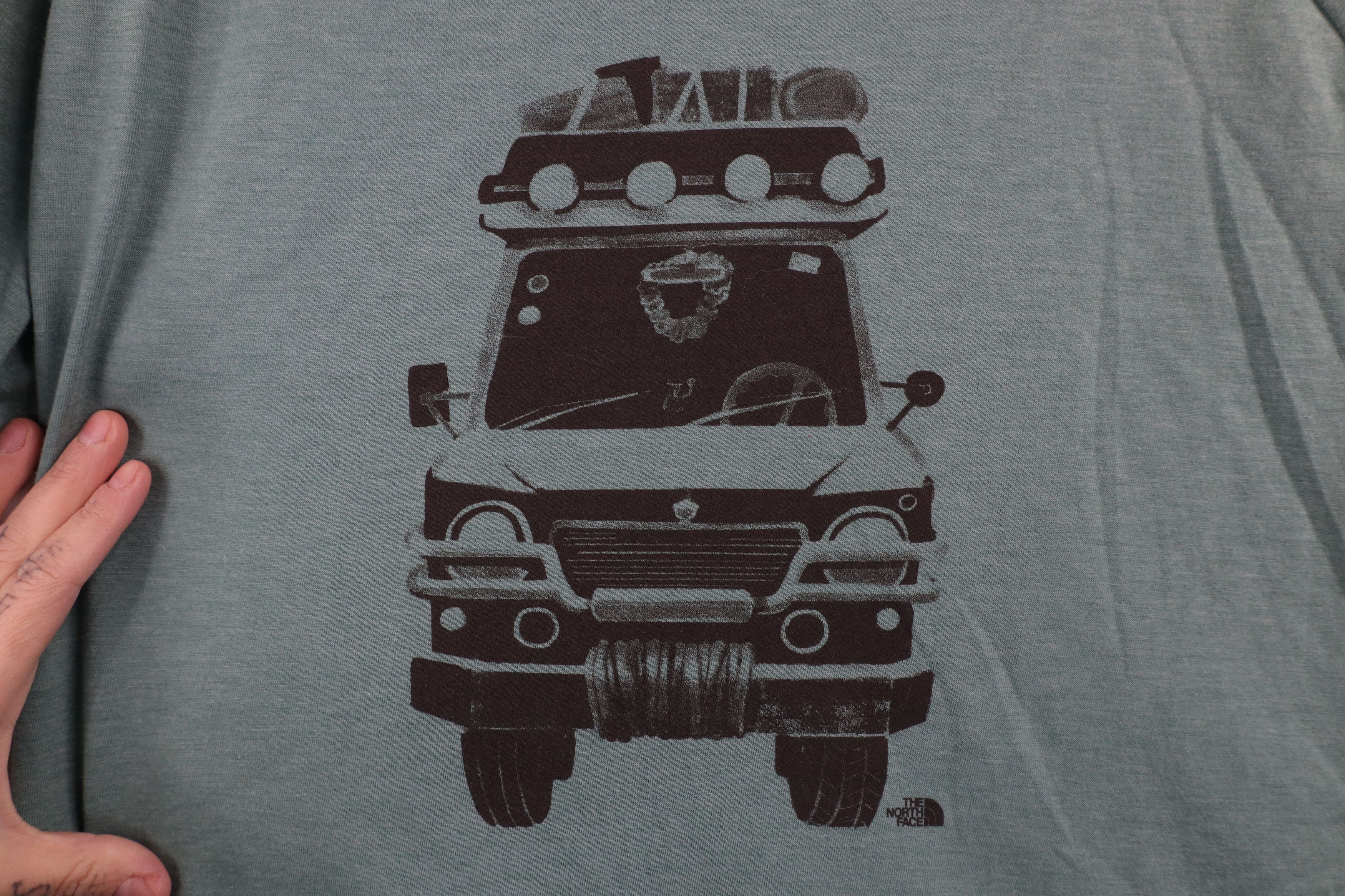 The North Face × Vintage The North Face Van Jersey Knit Long Sleeve T-Shirt Green Size XL / US 12-14 / IT 48-50 - 4 Thumbnail