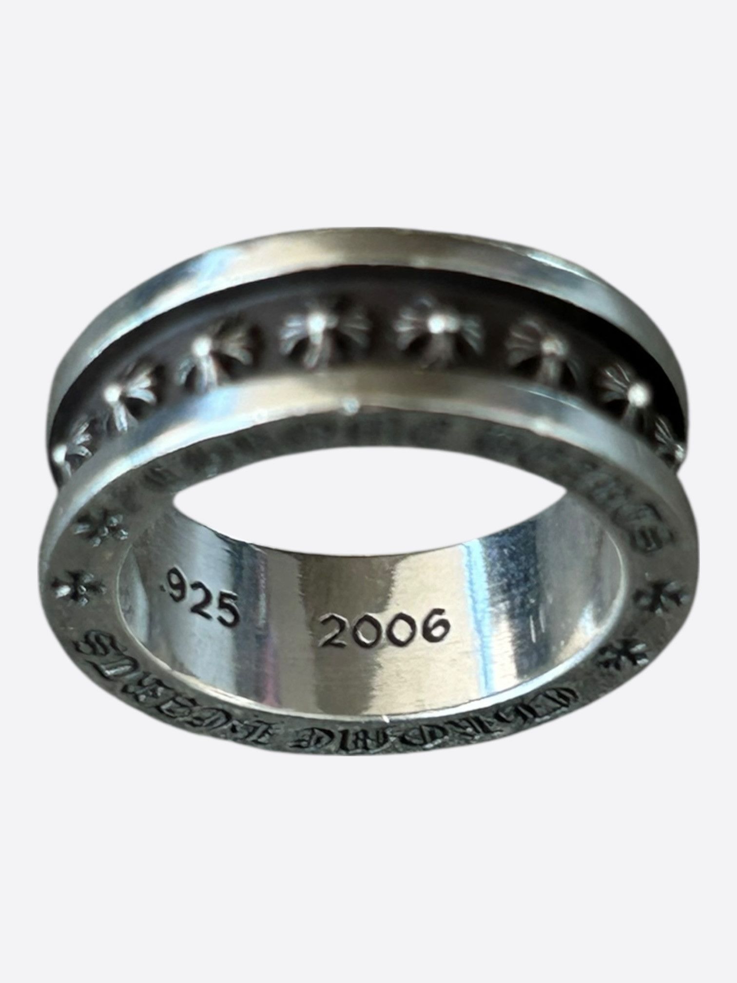 Chrome Hearts Chrome Hearts Silver Tiny Plus Ring Size ONE SIZE - 5 Thumbnail