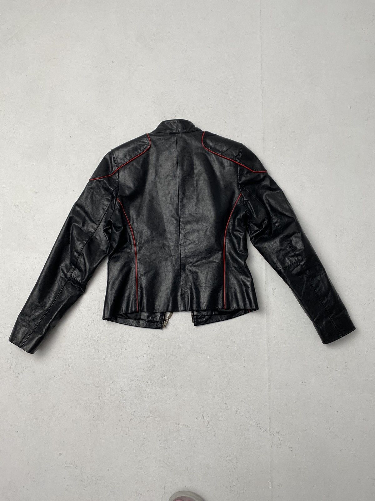Other Vintage leather jacket SOFT GLASS racing style Size S / US 4 / IT 40 - 14 Thumbnail