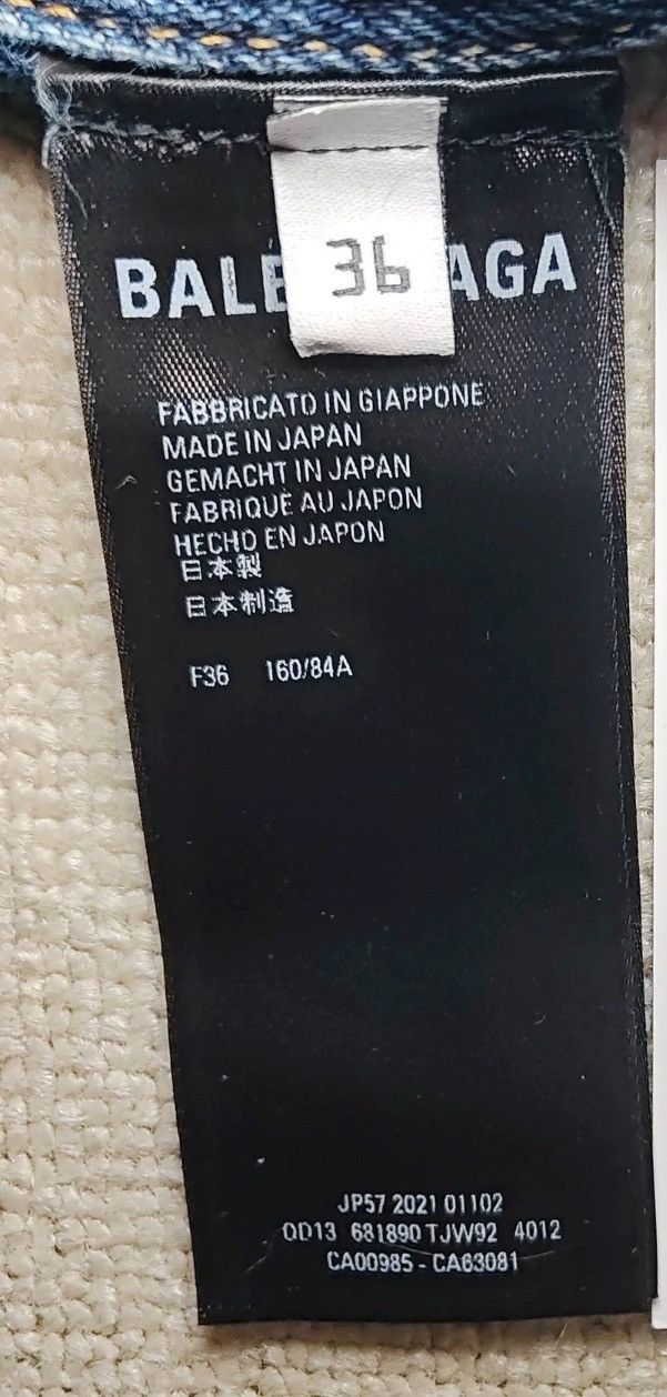 Balenciaga Balenciaga 22fw Padded Washed Cotton Denim Ja2412-Nextarrow Size XS / US 0-2 / IT 36-38 - 5 Thumbnail