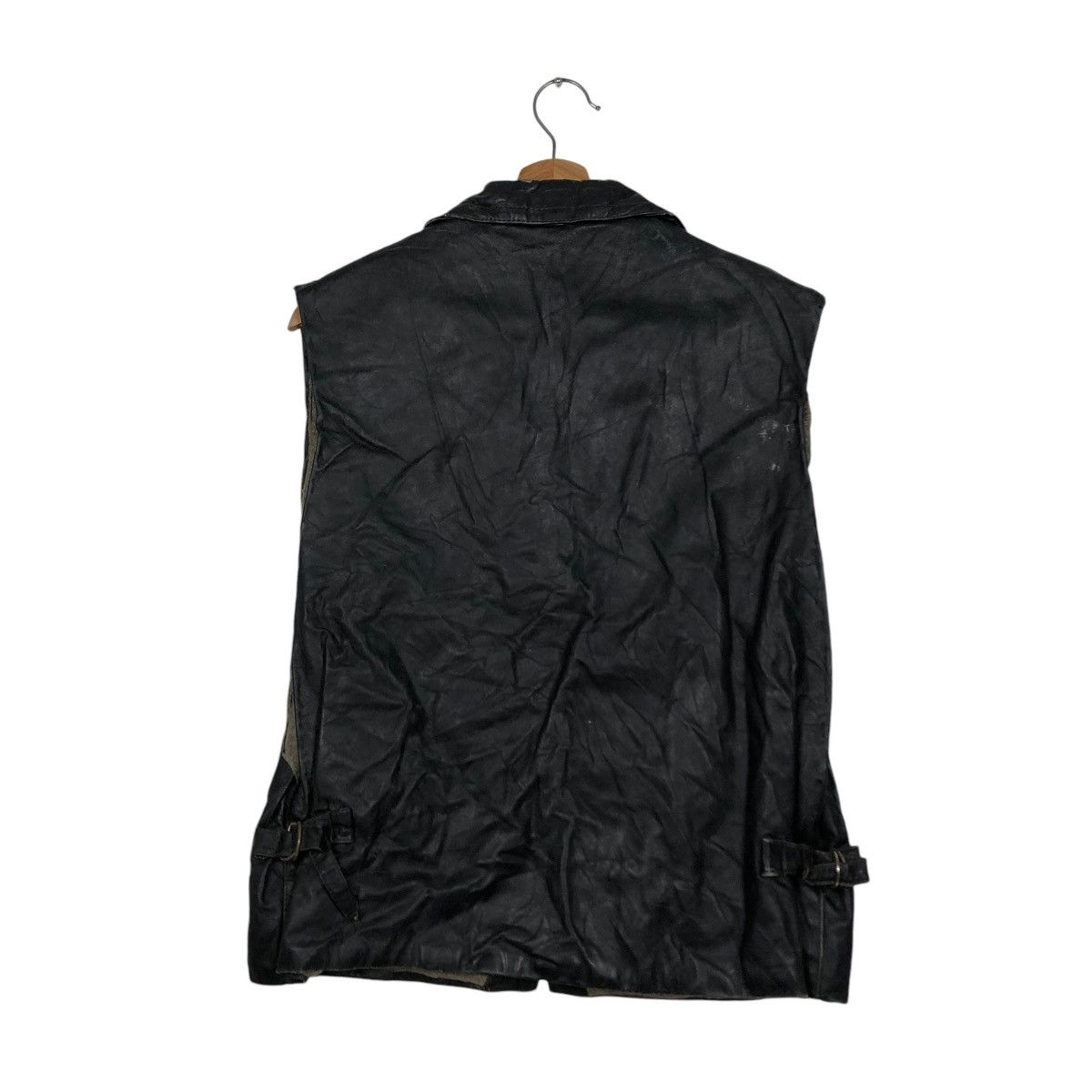 Genuine Leather 🔥VINTAGE 60’s BIKER VEST GENUINE LEATHER ZIMMERSPITZ WORKER Size US M / EU 48-50 / 2 - 10 Thumbnail