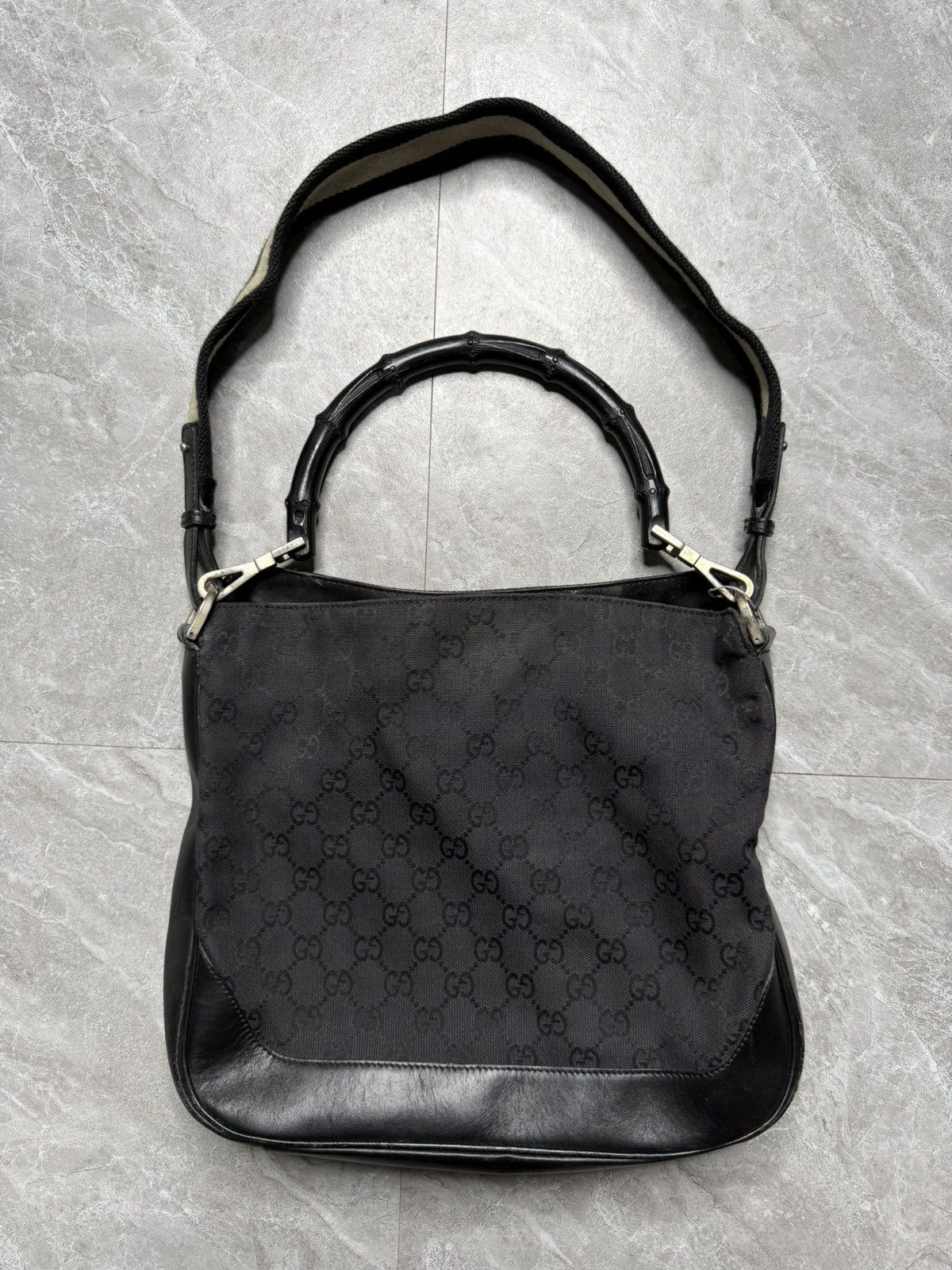 Gucci Gucci By Tomford 2 Way Bamboo Handle Monogram Bag Size ONE SIZE - 1 Thumbnail