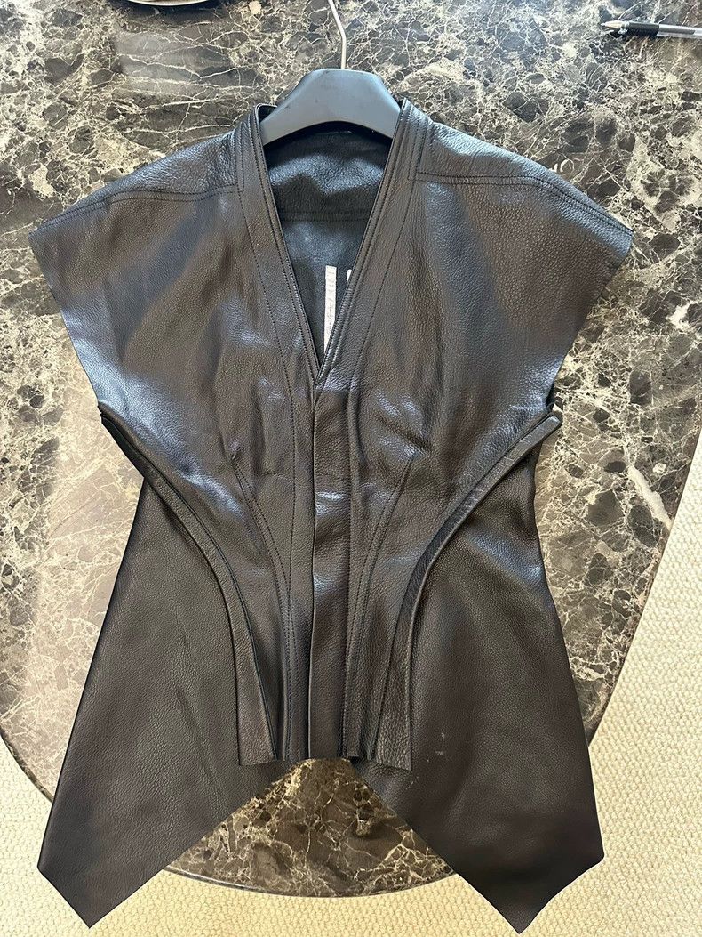 Rick Owens Rick Owens texture feeling Leather jacket Size US M / EU 48-50 / 2 - 2 Thumbnail