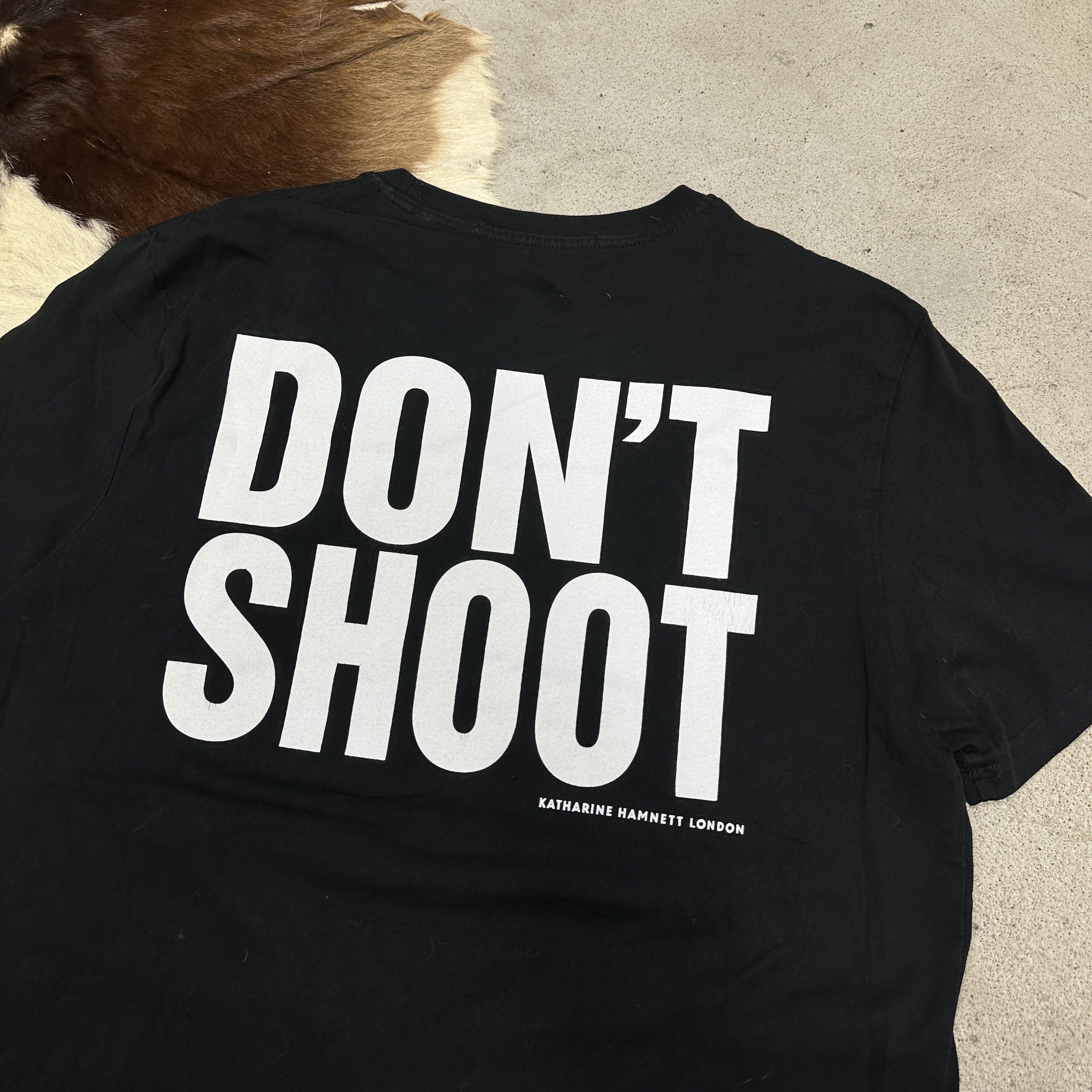 Katharine Hamnett London Vintage Opium Katherine Hamnett Dont Shoot T-shirt 00s Size US L / EU 52-54 / 3 - 5 Thumbnail