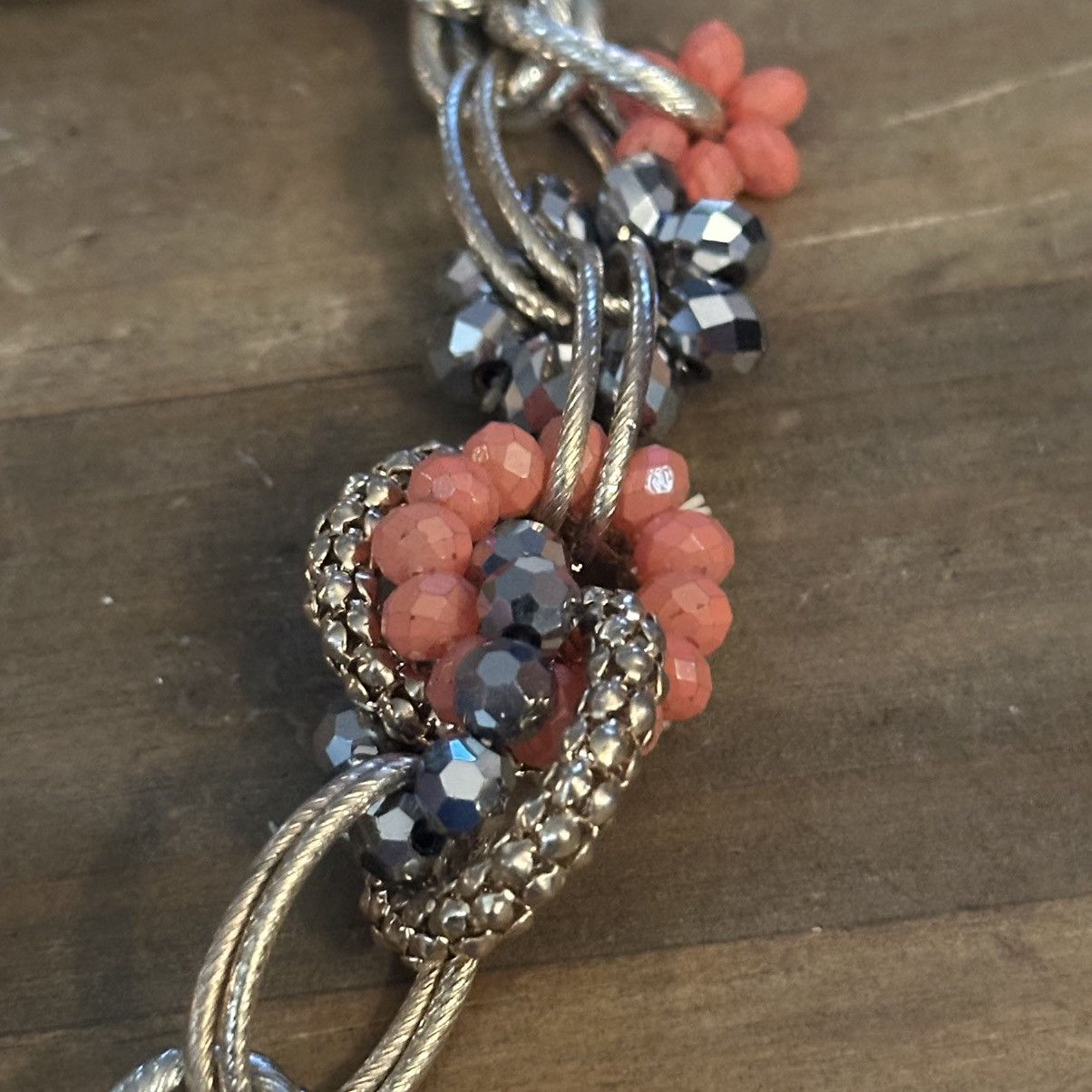Other Chunky link woven crystal dangles necklace Size ONE SIZE - 4 Thumbnail