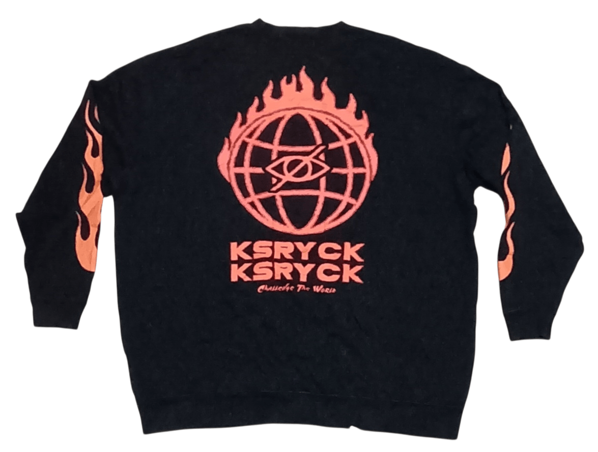 Japanese Brand KSRYCK CLOTHING STREETWEAR SWEATSHIRT Size US XXL / EU 58 / 5 - 5 Thumbnail