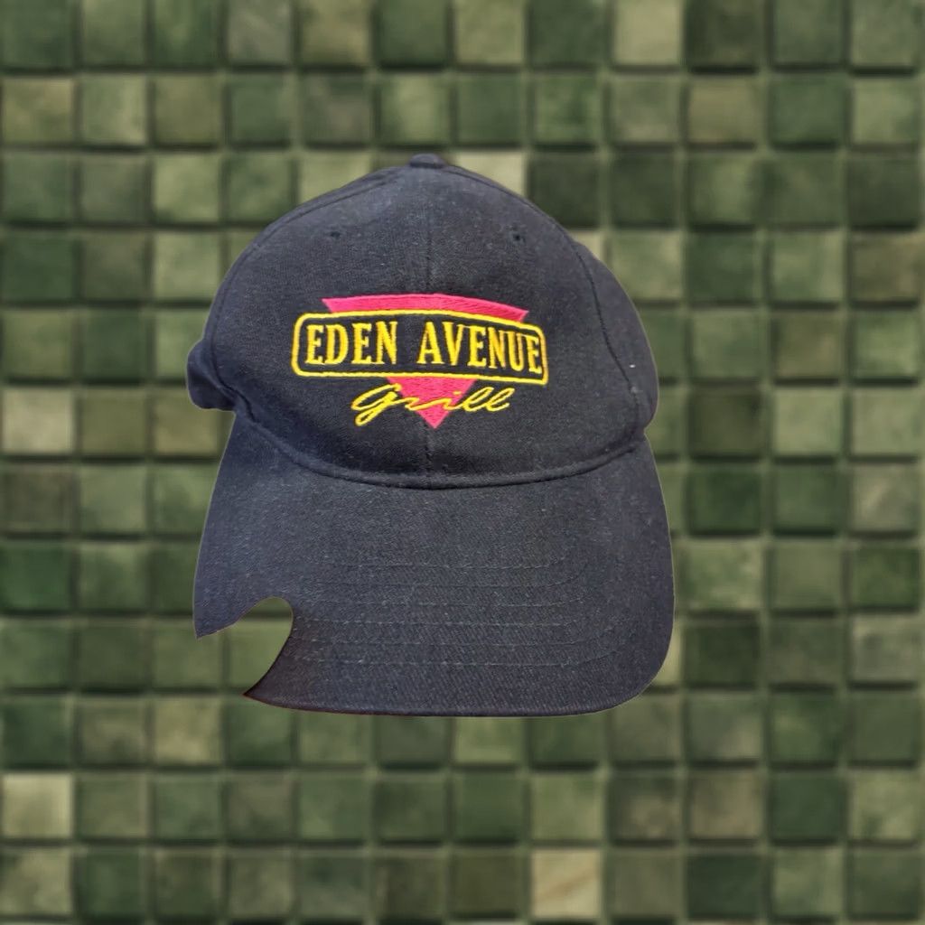 Avenue VINTAGE Eden Avenue Grill Hat Cap Black Cotton Deluxe Caps Food Baseball Cap Unisex Adults Size ONE SIZE - 1 Thumbnail