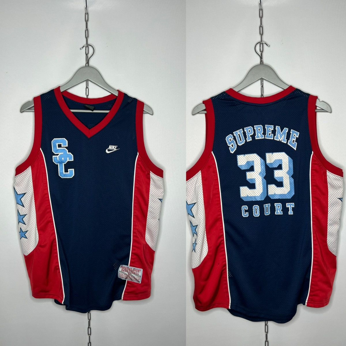 Nike 🔥 Rare Vintage Nike 90s Supreme Court Tank Top Vest #33 🔥 Size US M / EU 48-50 / 2 - 1 Thumbnail