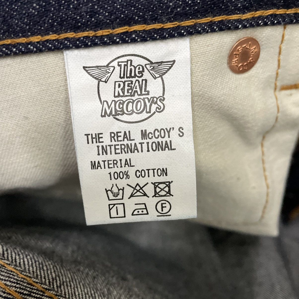 The Real McCoy's 🔥🇯🇵NOS Unworm Joe Mc Coy Selvedge Denim Shorts Pants Size US 32 / EU 48 - 11 Thumbnail