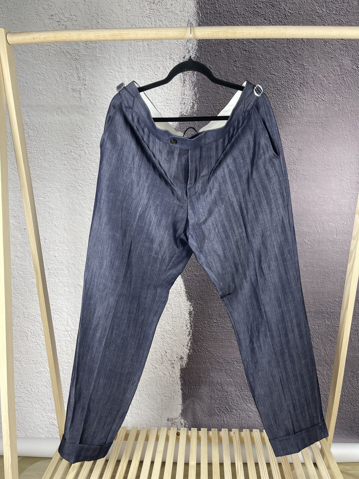 Suitsupply SUITSUPPLY Havana Low Double Breasted Slim / SOHO SA Suit Size 46R - 18 Thumbnail