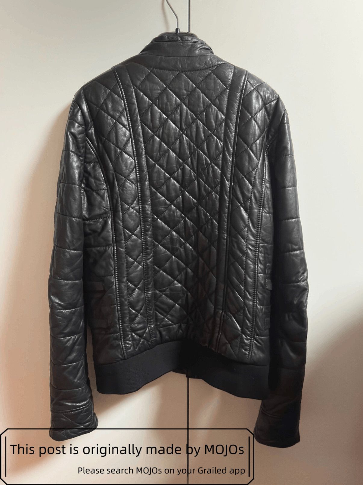 Balmain Sz 46 Balmain Padded Leather Bike Jacket mojos3222 Size US S / EU 44-46 / 1 - 3 Thumbnail