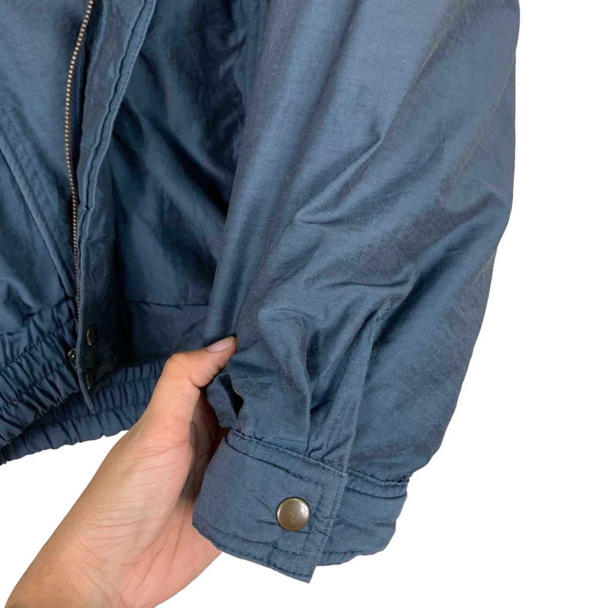 Japanese Brand LONE RICH Blue Parachute Bomber Jacket #1097-C50 Size US L / EU 52-54 / 3 - 13 Thumbnail